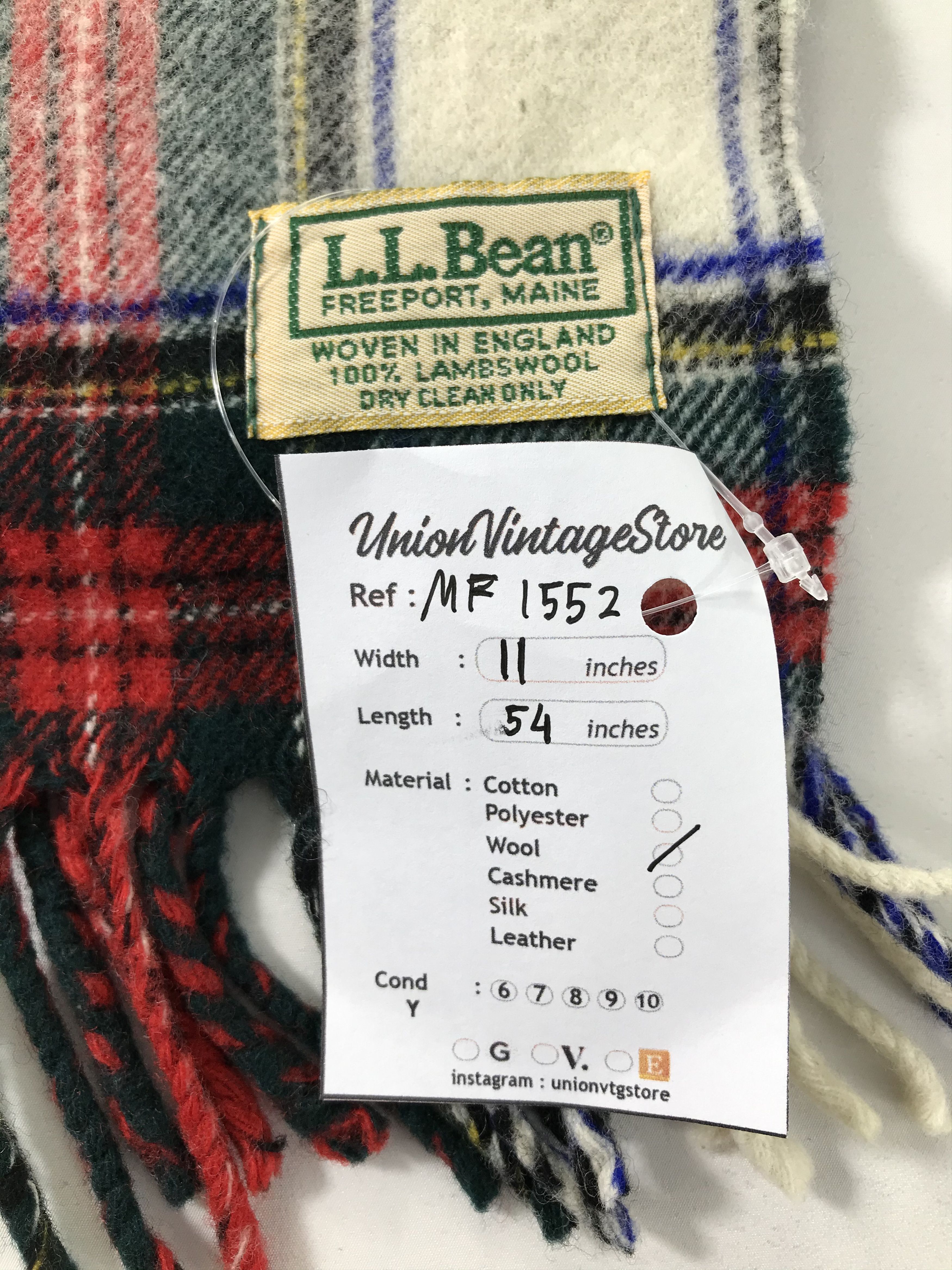 L.L. Bean Vintage L.L. Bean Scarf/Muffler/Neckwear MF1552 Size ONE SIZE - 4 Thumbnail