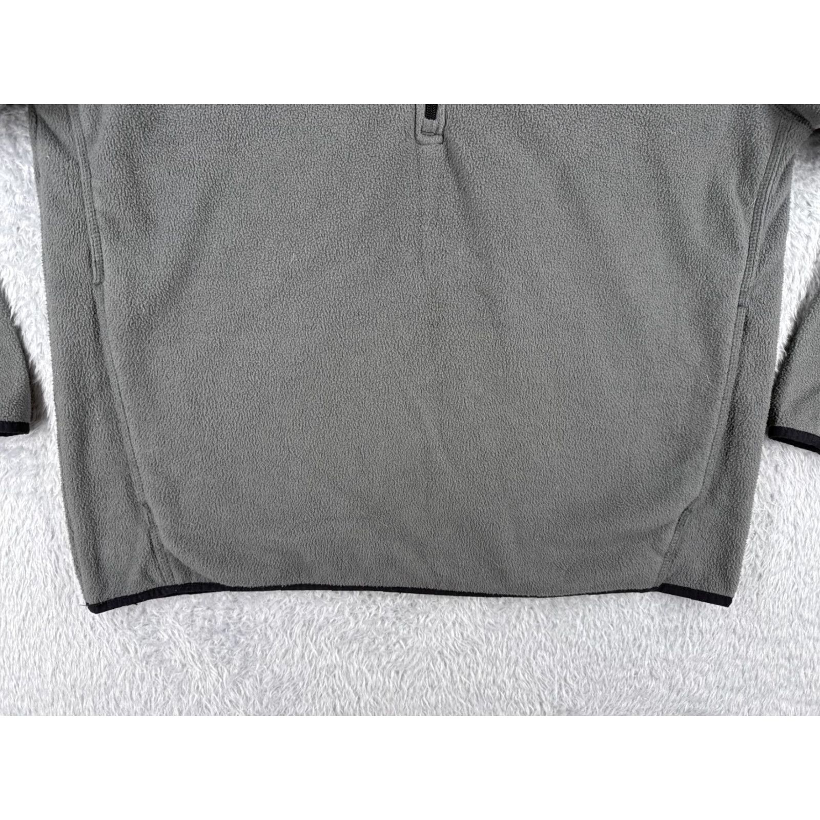 Timberland Timberland Mens Sweater Large Gray 1/4 Zip Polyester Fleece Mock Neck Embroidered Logo Size US L / EU 52-54 / 3 - 5 Thumbnail