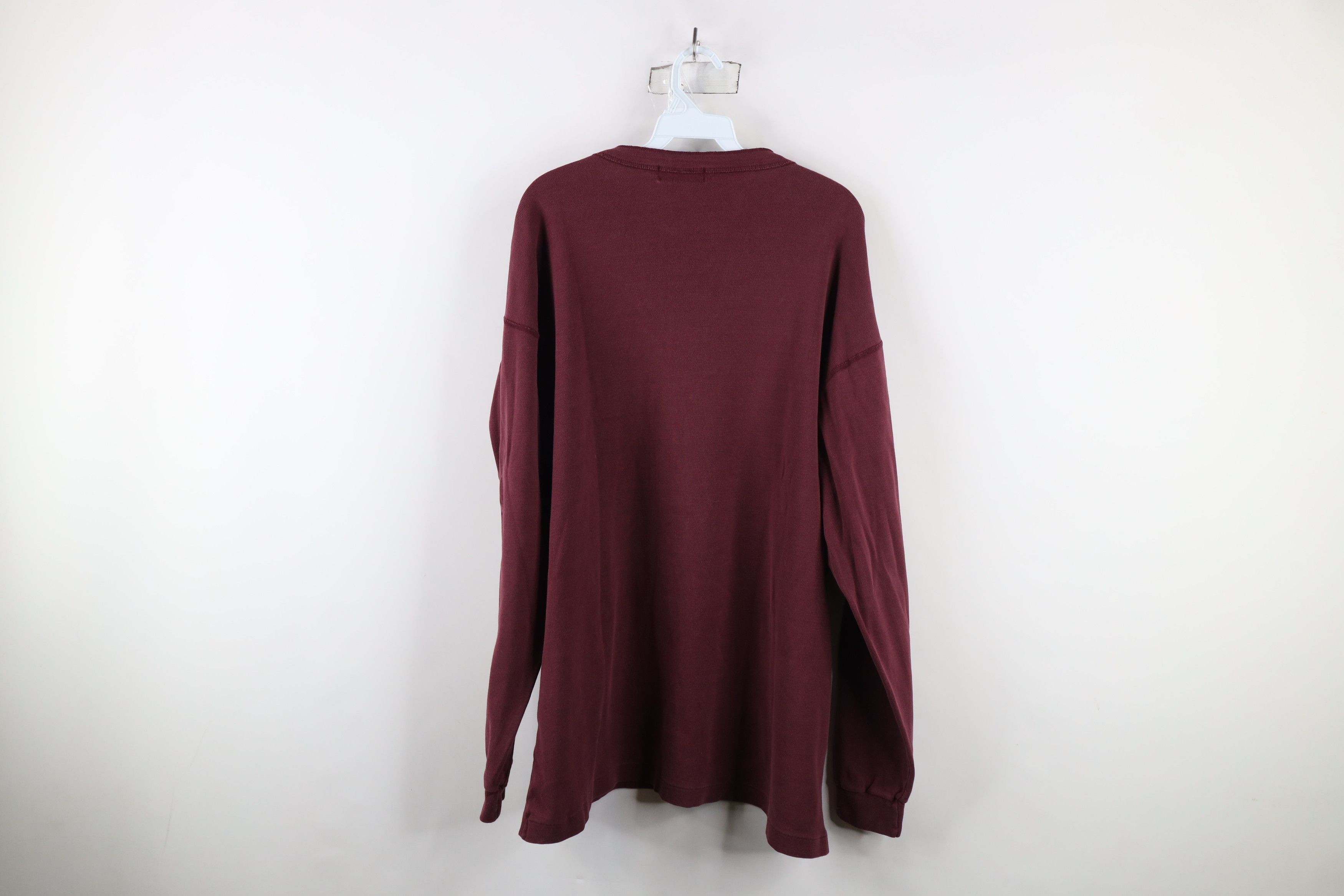 Vintage Vintage 90s Streetwear Heavyweight Ribbed Henley T-Shirt Size US XL / EU 56 / 4 - 6 Thumbnail
