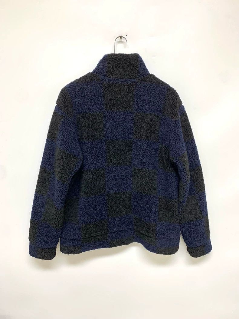Louis Vuitton Louis Vuitton Blue and black checkerboard lambswool jacket Size US XL / EU 56 / 4 - 2 Thumbnail