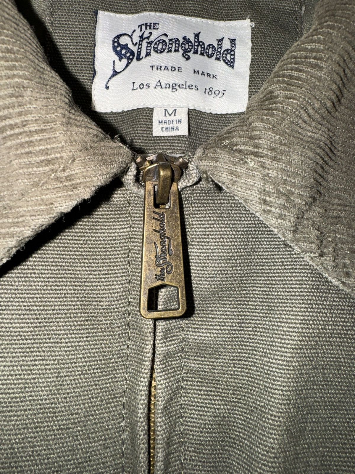 The Stronghold × Vintage The Stronghold zip up khaki jacket work wear progress rare Size US M / EU 48-50 / 2 - 5 Thumbnail
