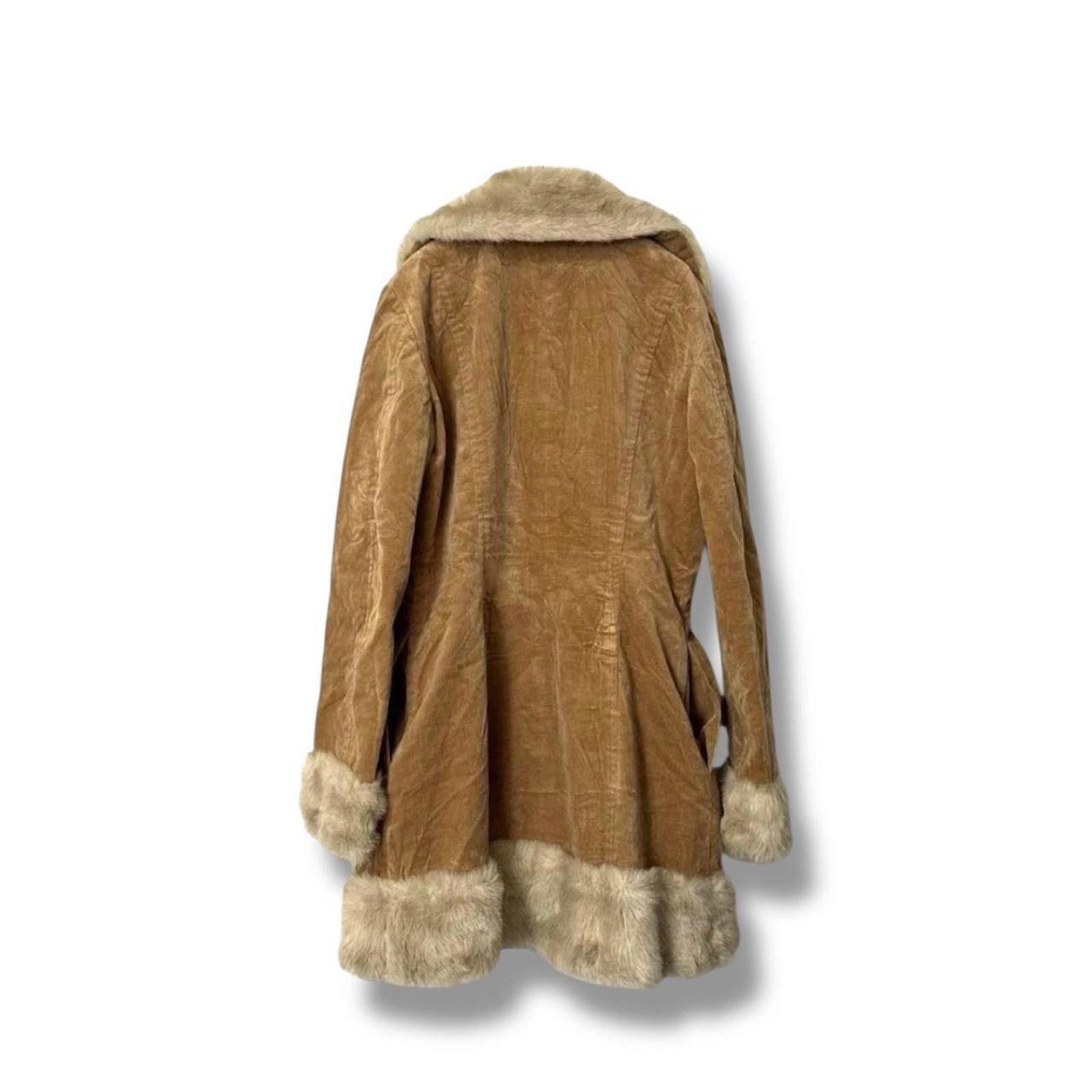Other Faux fur fairy grunge brown penny lane style jacket coat Size XS / US 0-2 / IT 36-38 - 7 Thumbnail