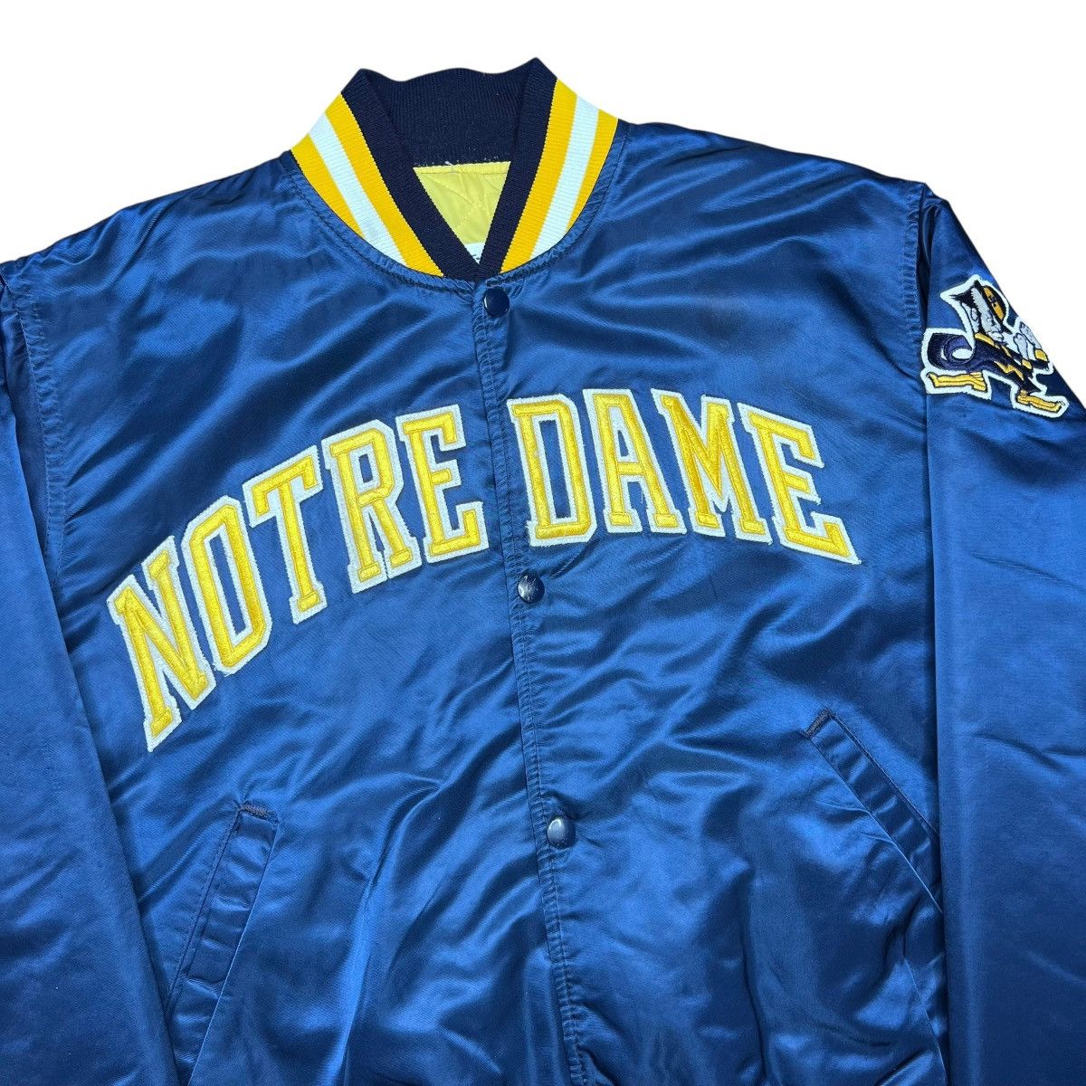 Starter Notre Dame Fighting Irish Starter Spell Out Satin Jacket Size US L / EU 52-54 / 3 - 25 Thumbnail