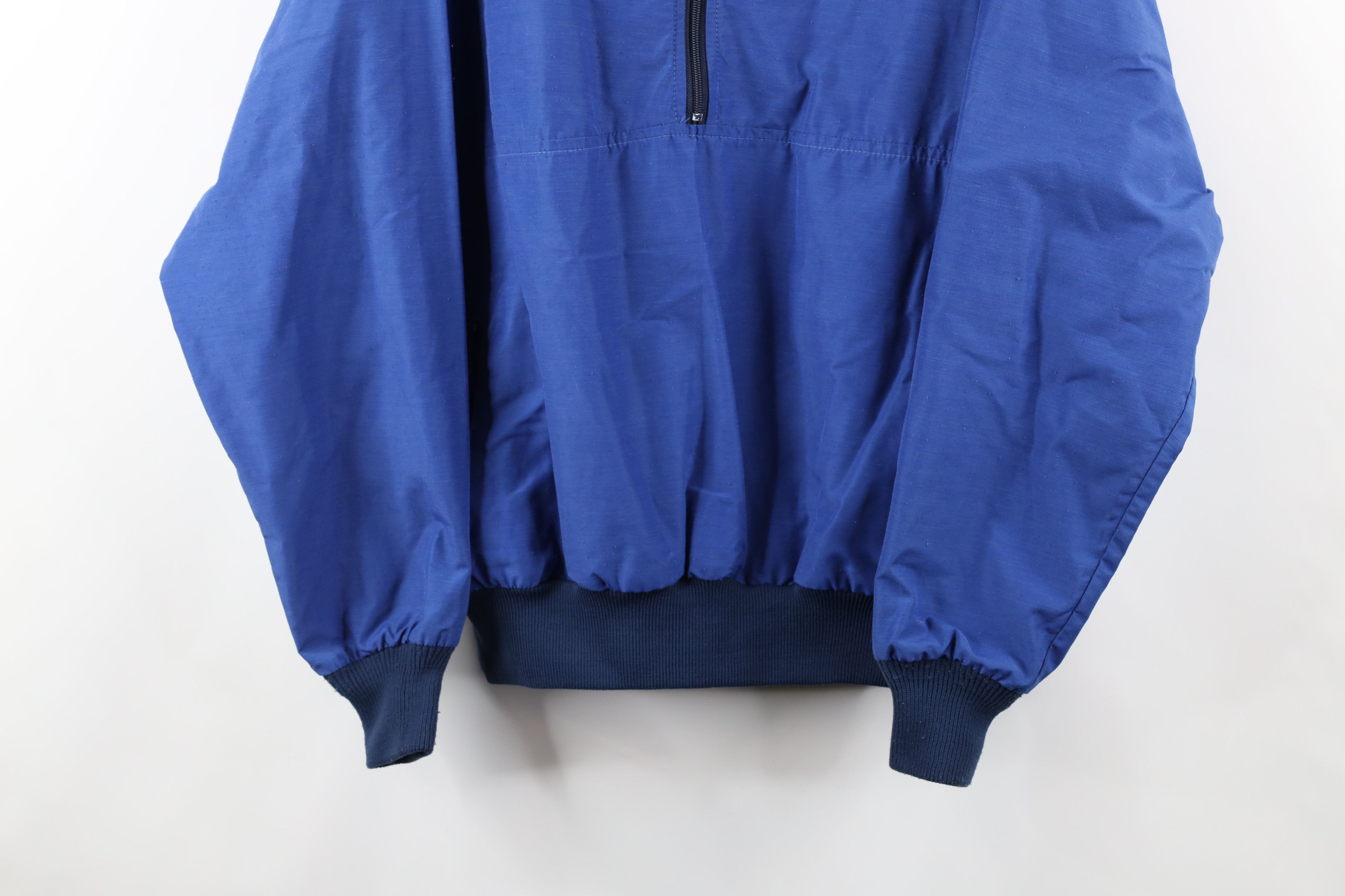 L.L. Bean Vintage 90s LL Bean Zip Pullover Windbreaker Jacket Blue USA Size US XL / EU 56 / 4 - 3 Thumbnail
