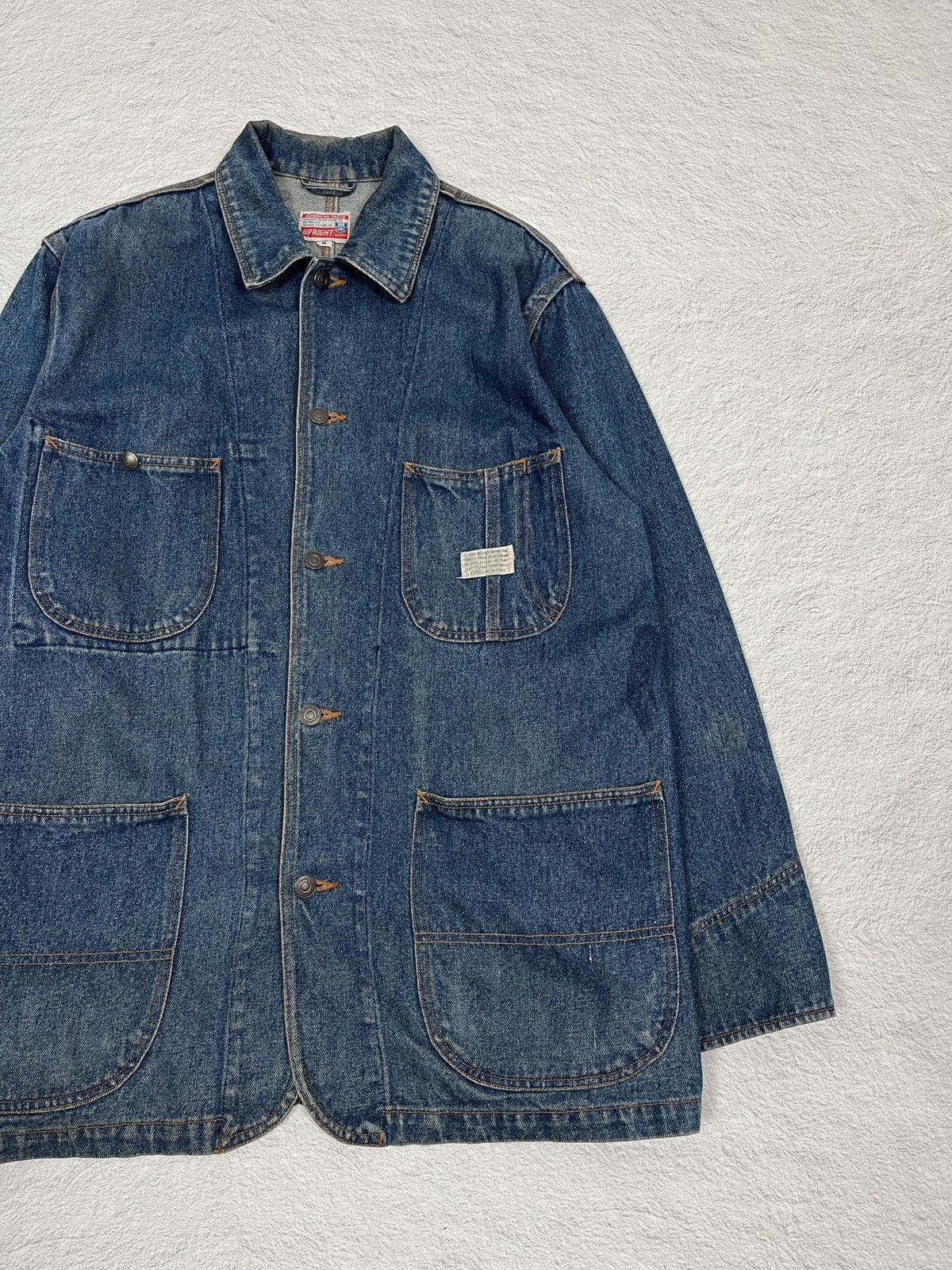 Yohji Yamamoto Up Right - Chore Denim Jacket Size US XXL / EU 58 / 5 - 3 Thumbnail