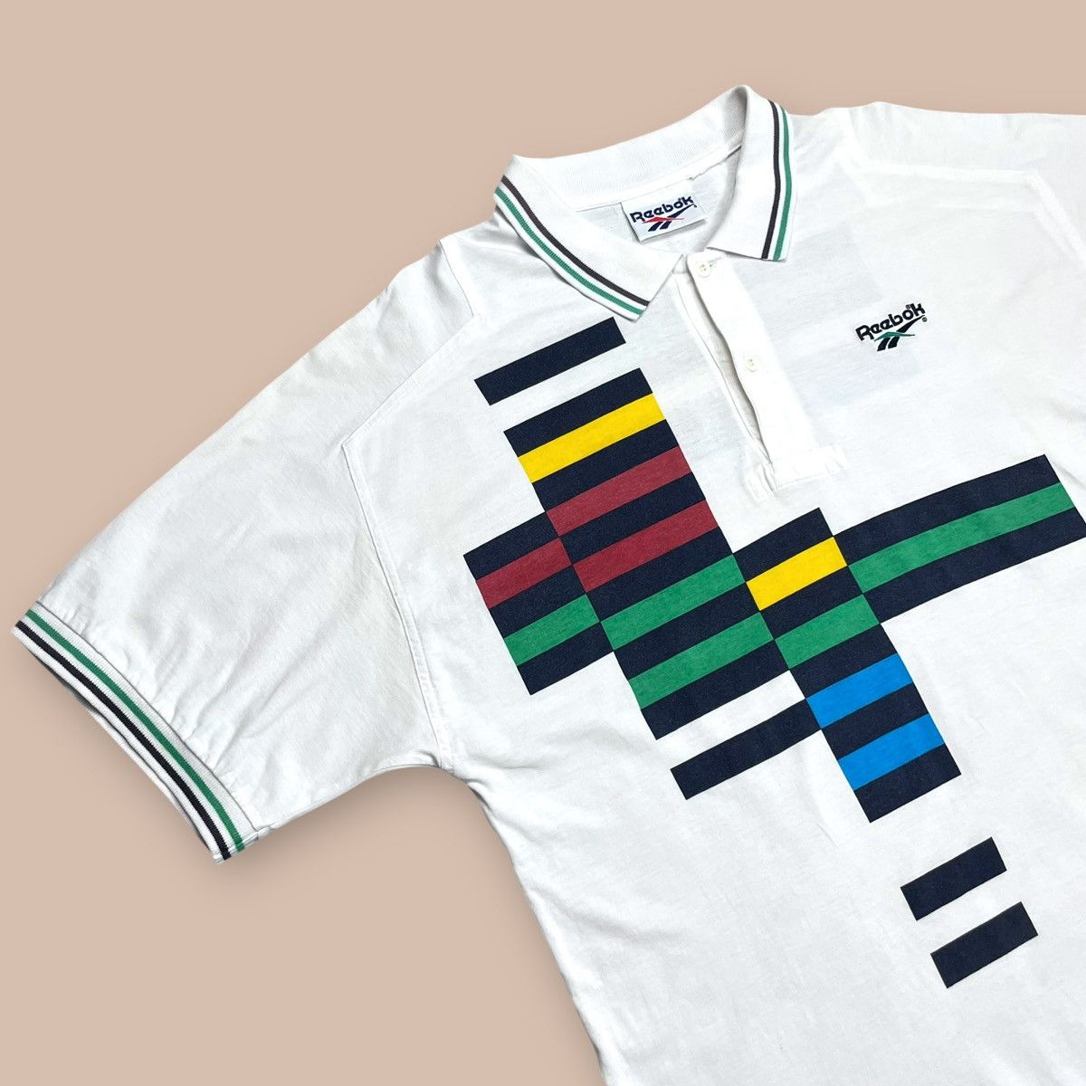 Reebok Vintage 90s Reebok Michael Chang Tennis Polo Shirt Size US L / EU 52-54 / 3 - 7 Thumbnail