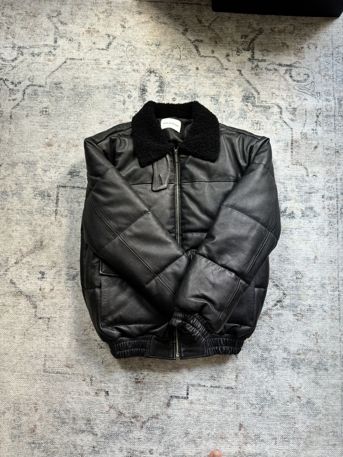 Drole De Monsieur Drole De Monsieur LEATHER BOMBER JACKET IN BLACK Size US M / EU 48-50 / 2 - 4 Thumbnail