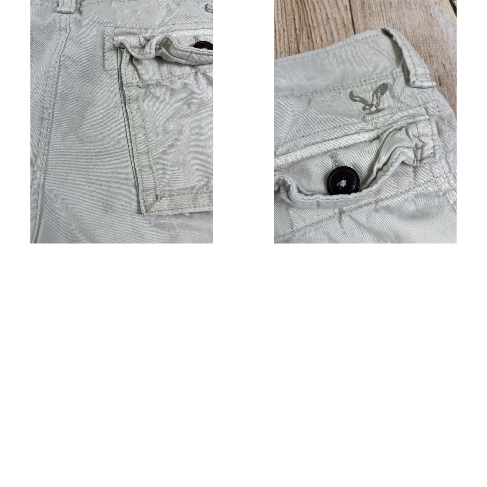 American Eagle Outfitters Mens American Eagle Shorts White 31 Cargo Classic Regular Size US 31 - 8 Thumbnail