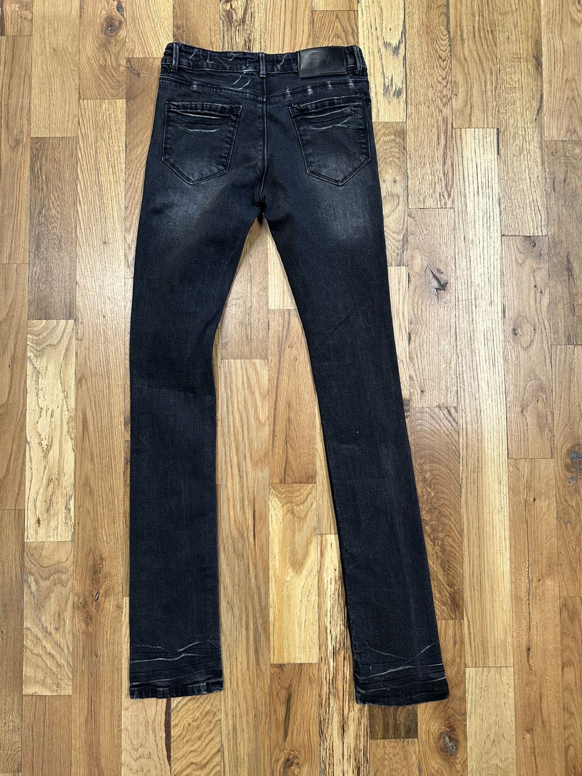 Rta RTA White Spell Distressed Black Denim Jeans Size 28 Size US 28 / EU 44 - 2 Thumbnail
