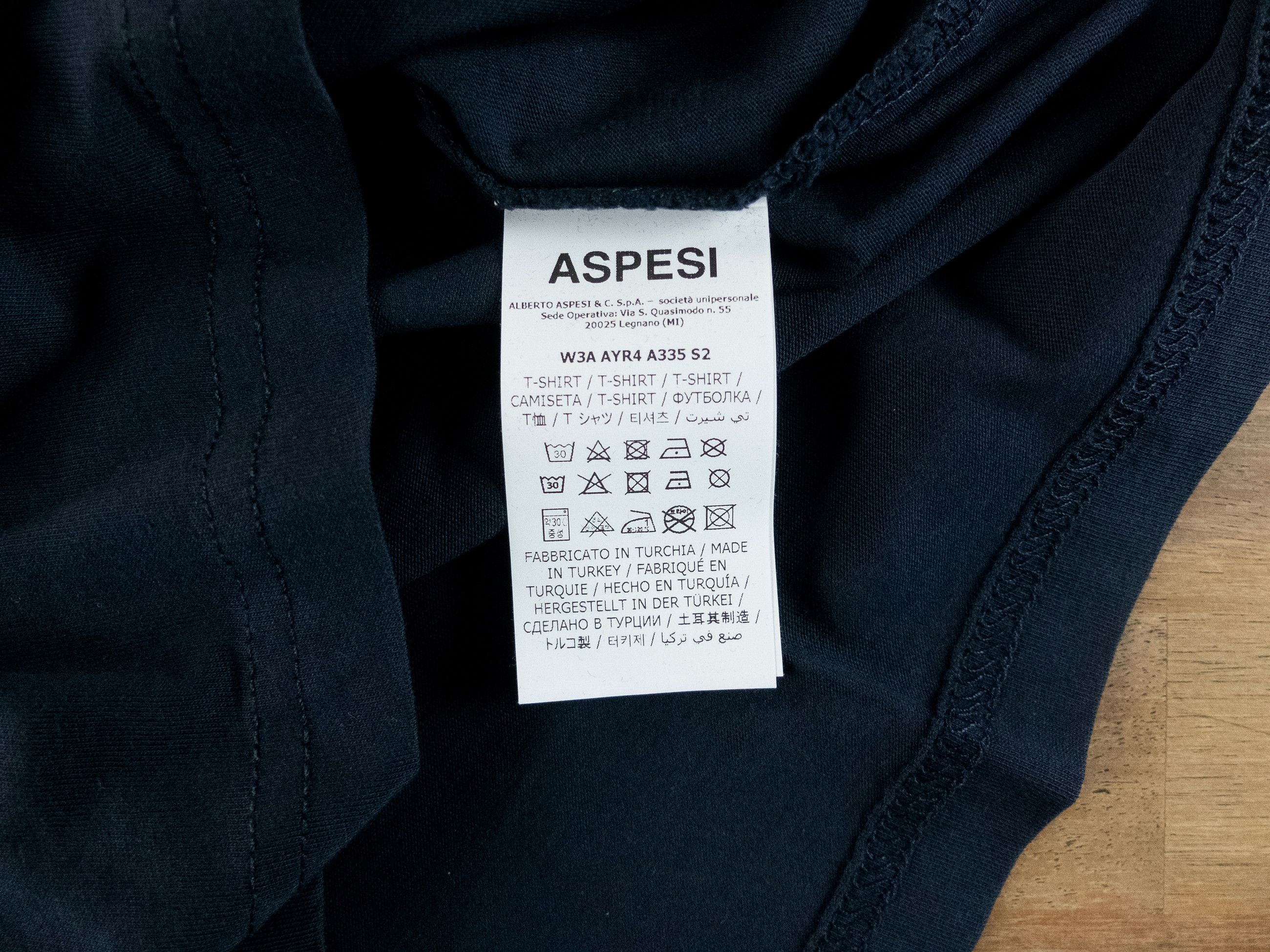 Aspesi ASPESI Hai Sempre solid navy blue t-shirt Large Size US L / EU 52-54 / 3 - 5 Thumbnail