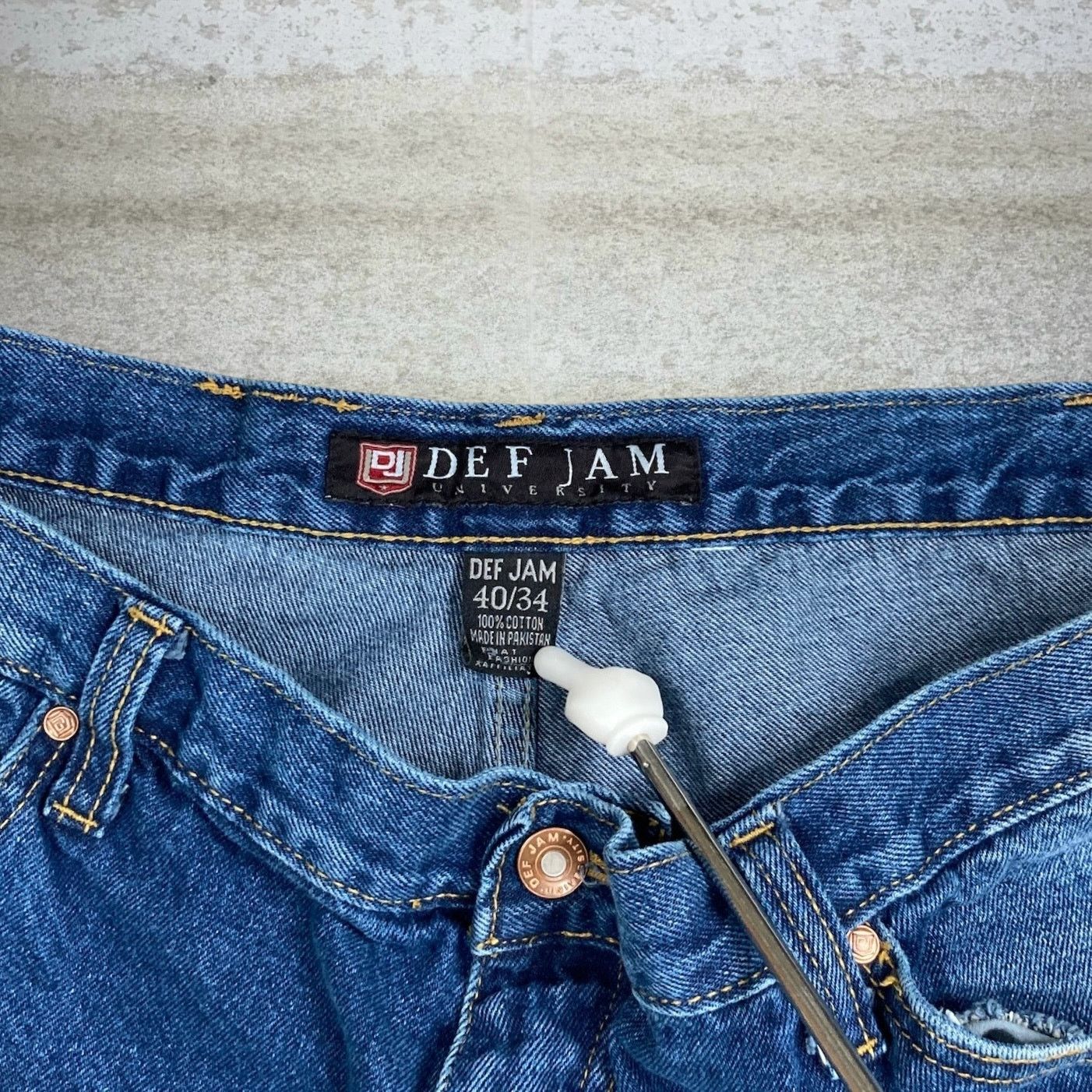 Vintage Vintage Def Jam Skater Jeans 40x34 Baggy Wide Medium Wash Size US 40 / EU 56 - 4 Thumbnail
