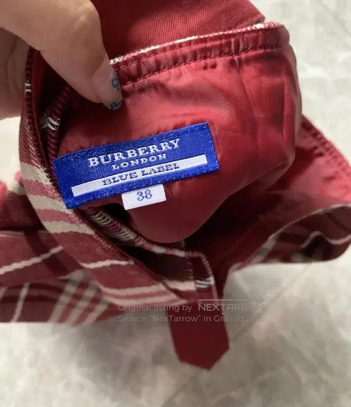 Burberry Burberry Pink Plaid Mini Skirt for Women. Size 23" - 5 Thumbnail
