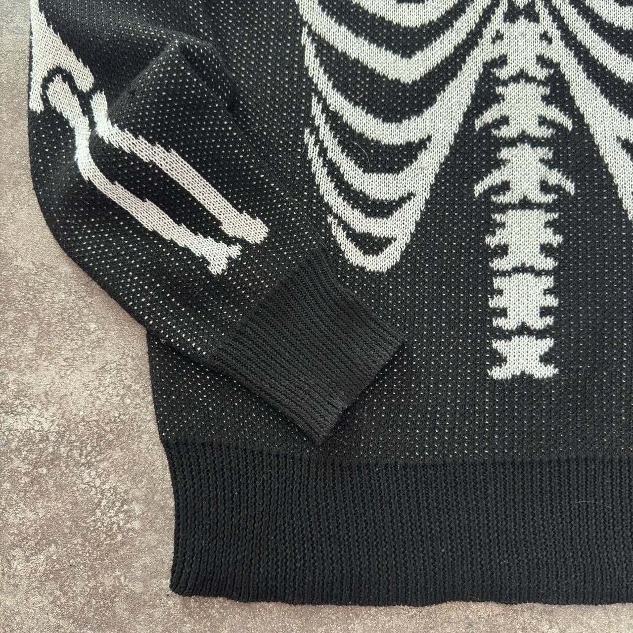If Six Was Nine × Japanese Brand Skeleton Gothic Y2K Oversized Knit Sweater Size S / US 4 / IT 40 - 5 Thumbnail