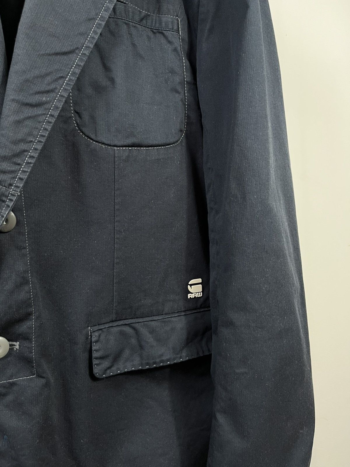 G-Star G-Star RAW Blazer Jacket Dark Navy Workwear Smart Casual Size US M / EU 48-50 / 2 - 7 Thumbnail