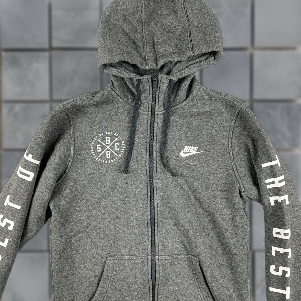 Nike Nike Hoodie Mens Small Gray San Diego Surf Cup Fleece Embroidered Logo Full Zip Size US S / EU 44-46 / 1 - 1 Thumbnail
