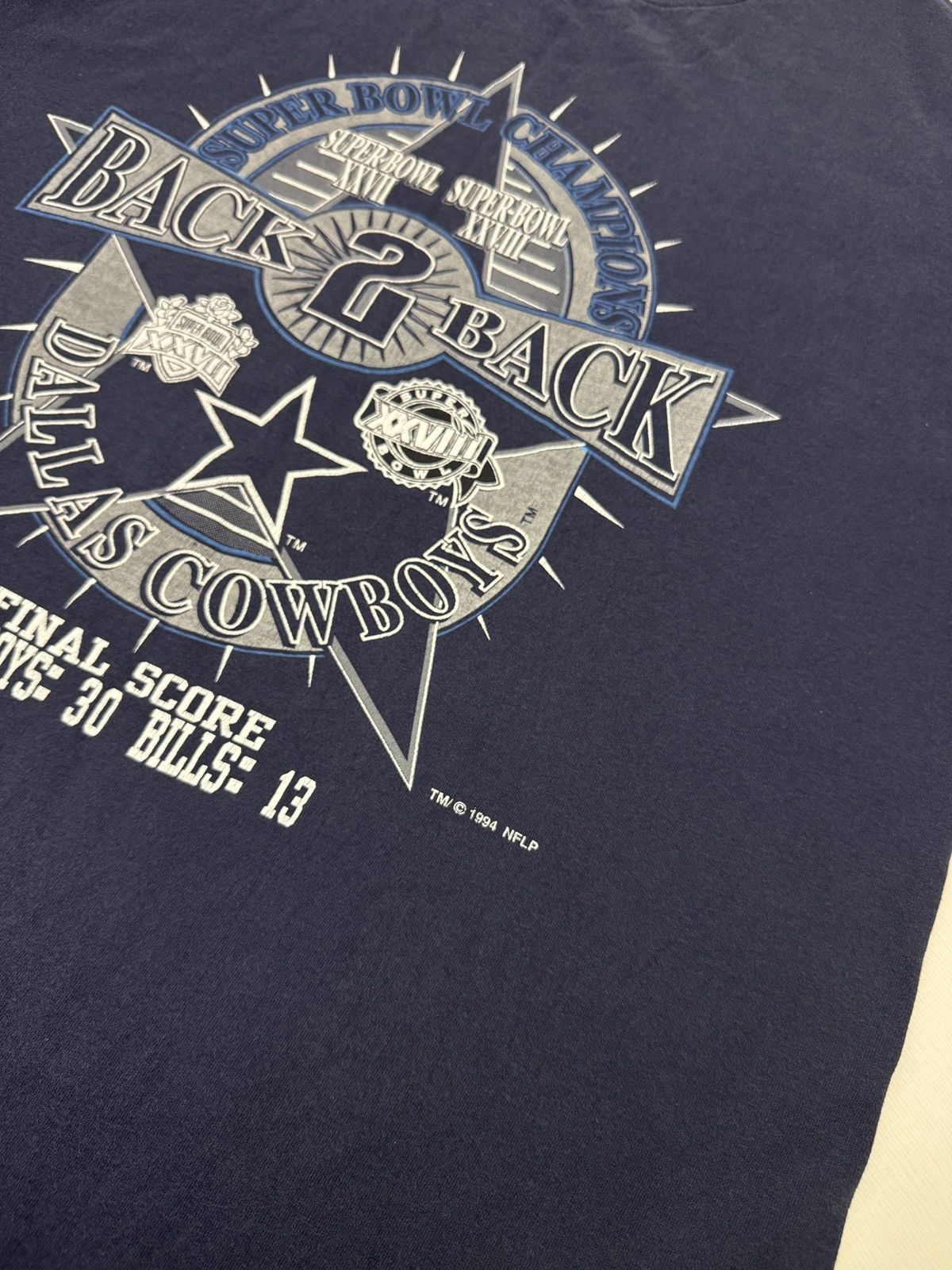 Logo 7 Vintage 1994 Logo 7 Dallas Cowboys Back 2 Back Champion Tee Size US XL / EU 56 / 4 - 4 Thumbnail
