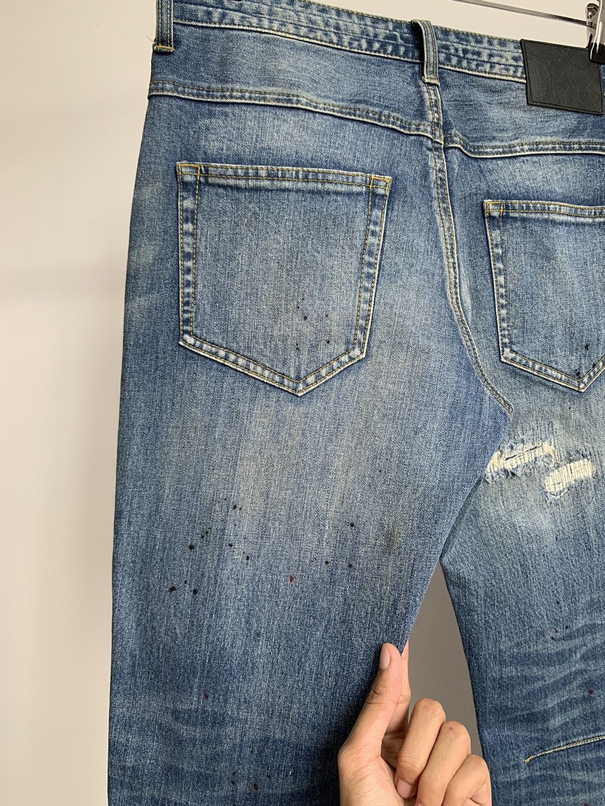 Number (N)ine Number Nine Splatter Jeans Size US 31 - 11 Thumbnail