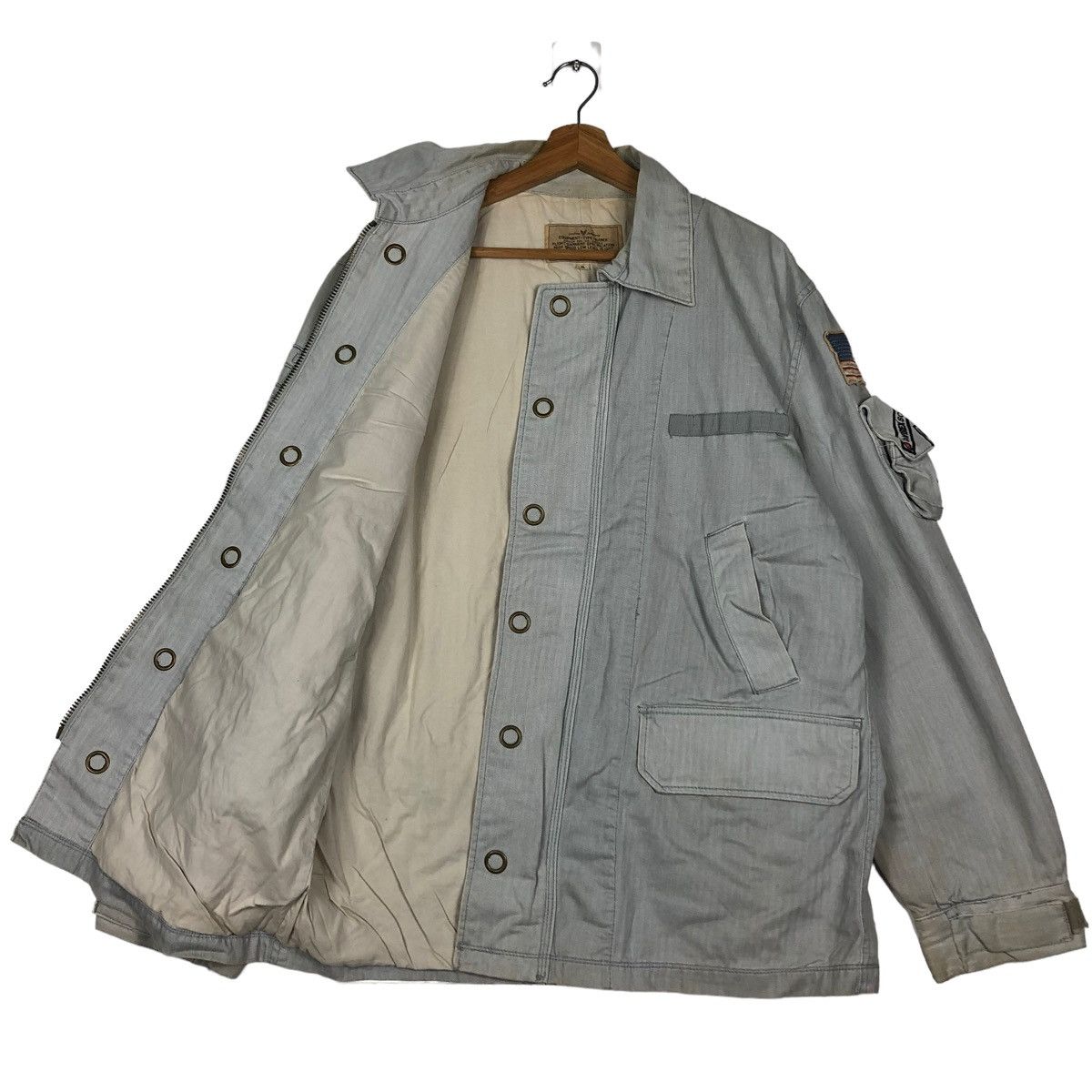 Avirex 🔥VTG DENIM JACKET AVIREX USA LTD STOCK 28-A6755 Size US XL / EU 56 / 4 - 11 Thumbnail