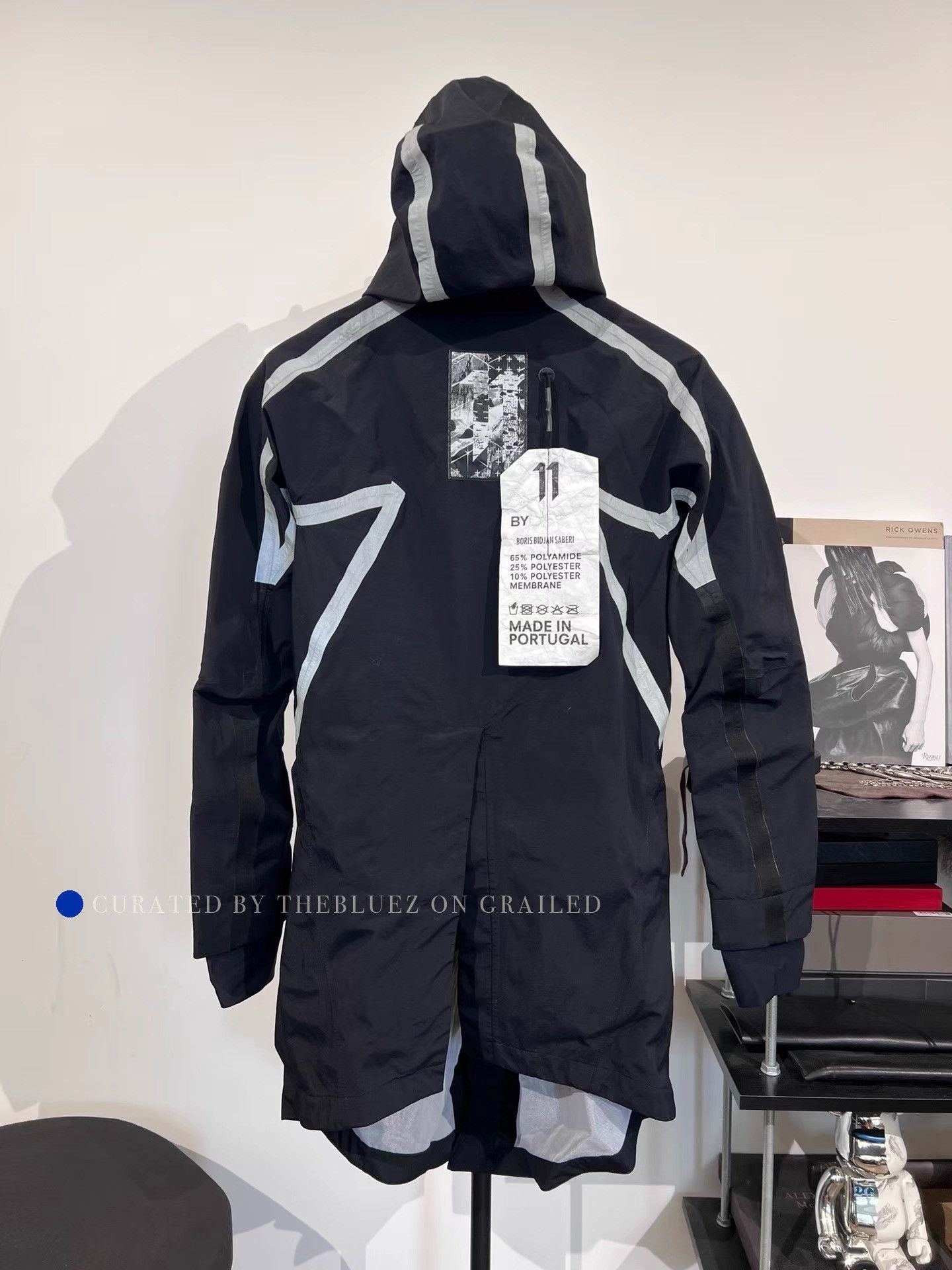 11 By Boris Bidjan Saberi Weatherproof Black Parka Jacket Size US XS / EU 42 / 0 - 1 Thumbnail