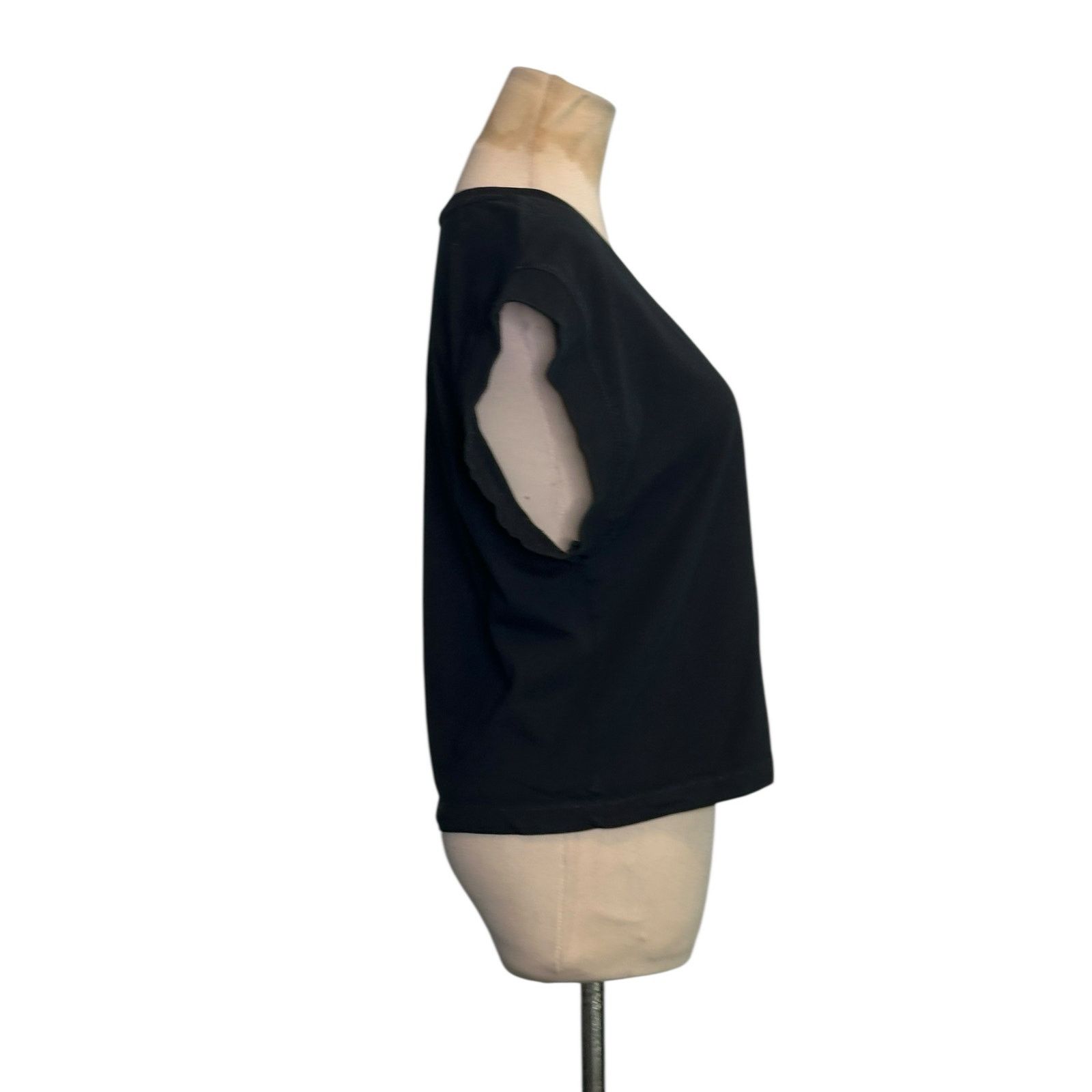Zara Zara black short sleeves V neck top size XS Size XS / US 0-2 / IT 36-38 - 11 Thumbnail