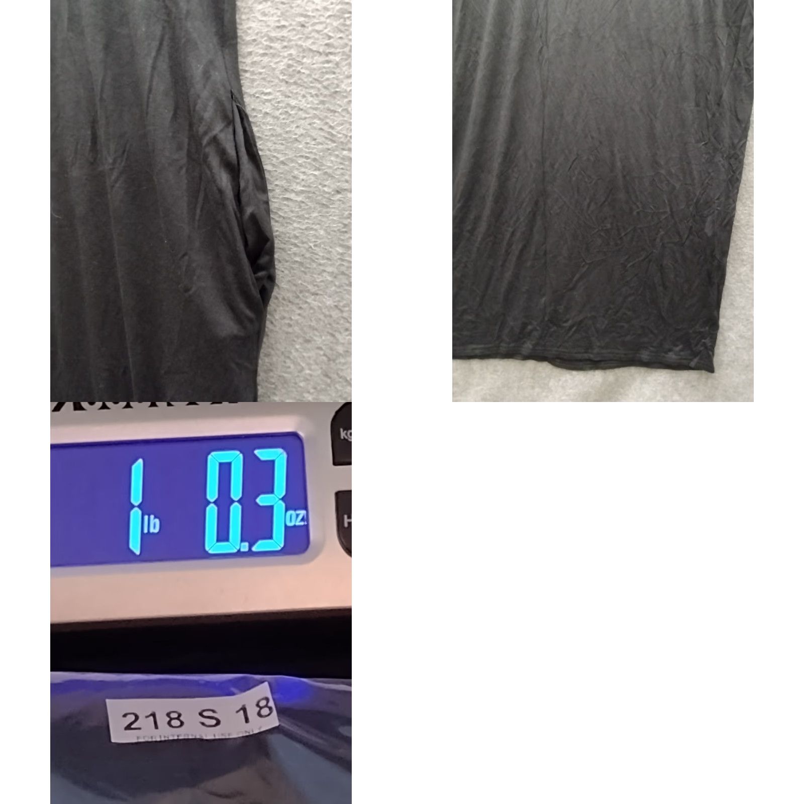 Vintage Nemidor Women's Dress Casual Long A-Line Pocket Short Sleeve Round Neck 2XL Black - Plus Size Shirt/Daywear Size 40" / US 18 - 8 Thumbnail