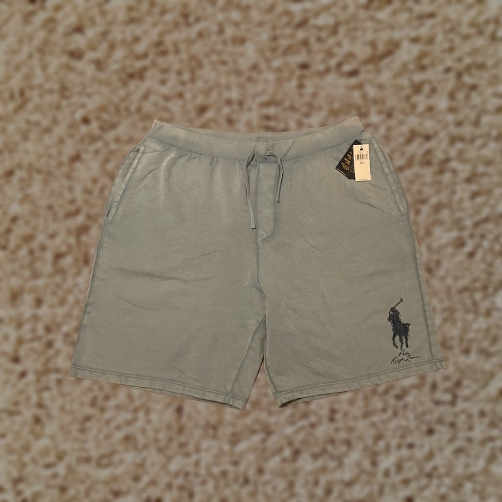 Polo Ralph Lauren Polo Ralph Lauren Sweat Short Mens Big/Tall 5XLT New Light Blue Big Pony Logo Size US XXL / EU 58 / 5 - 1 Thumbnail