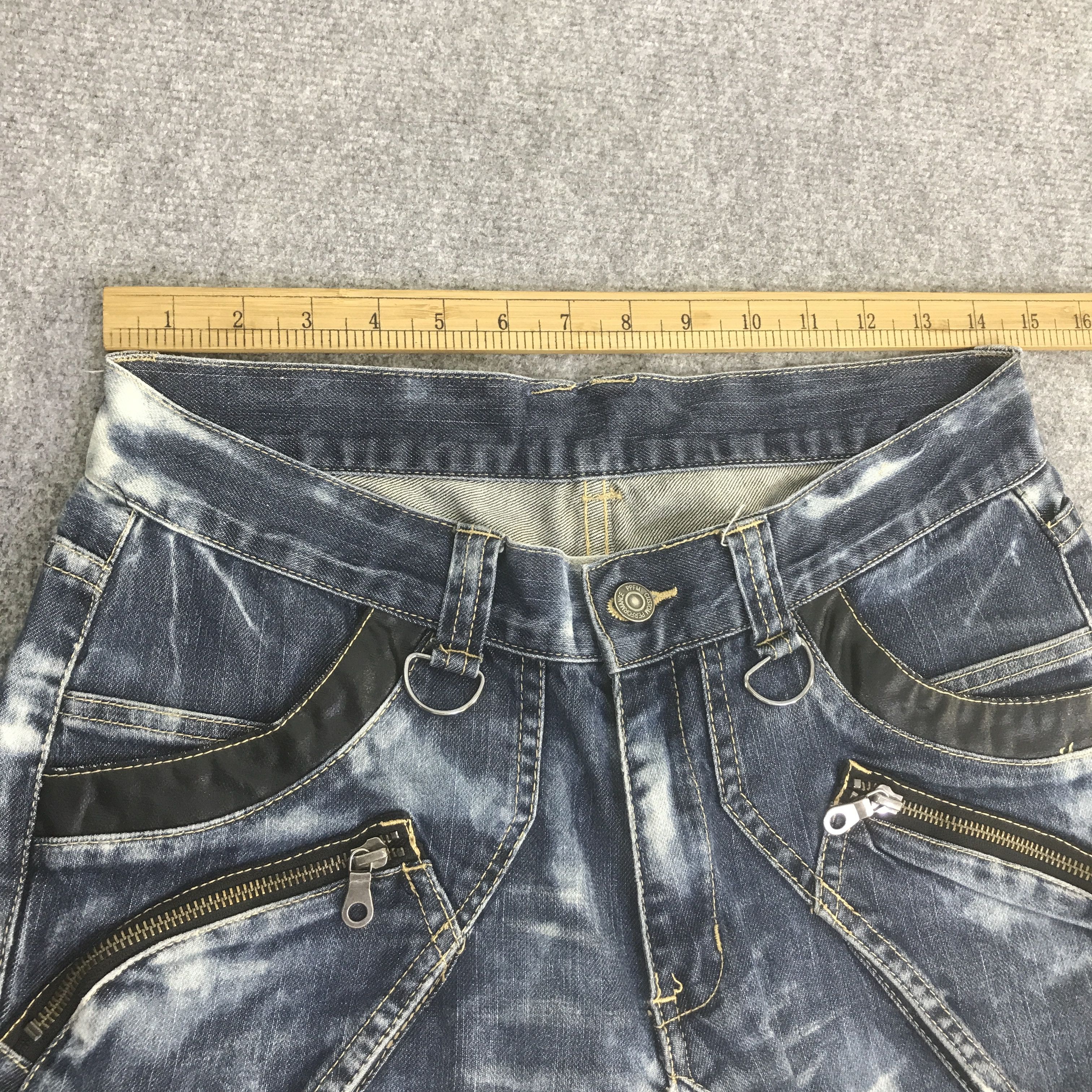 PPFM PPFM JAPAN BANANA DESIGN DENIM PANTSK129B4 Size US 30 / EU 46 - 7 Thumbnail