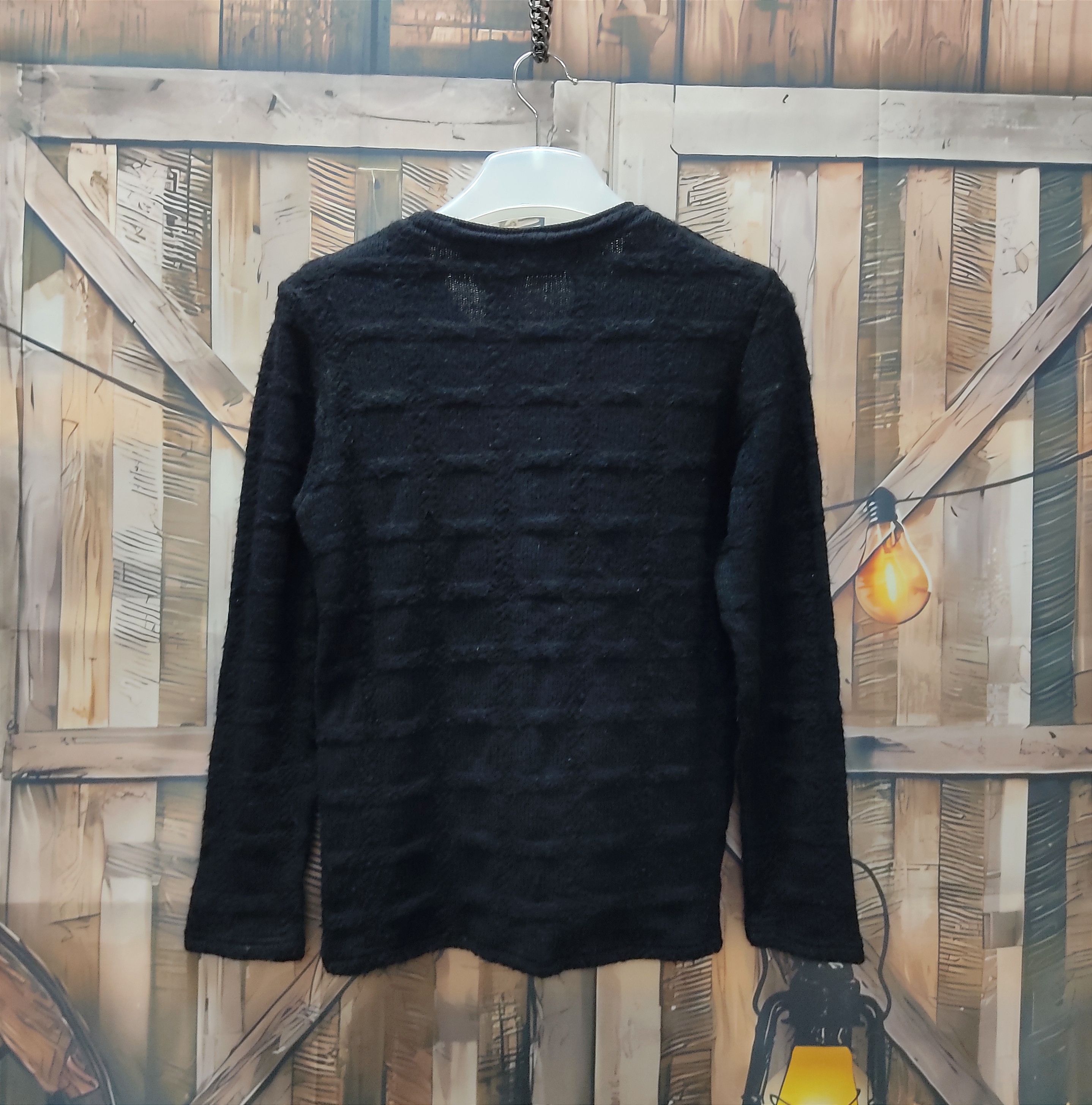 Beauty Beast SCHLÜSSEL Pitch Black Glam Gothic Pull Over Sweater Size US S / EU 44-46 / 1 - 2 Thumbnail