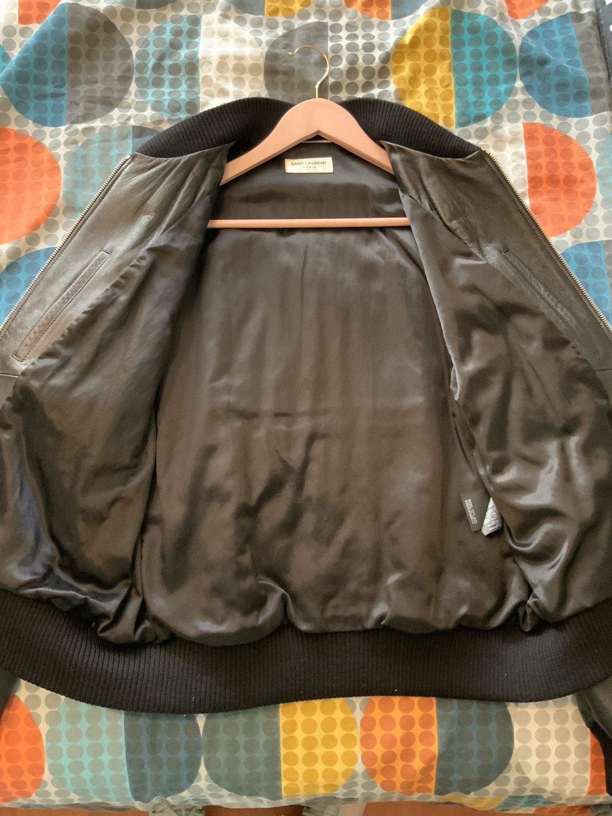 Saint Laurent Paris Saint Laurent Leather Bomber Jacket Size US L / EU 52-54 / 3 - 11 Thumbnail