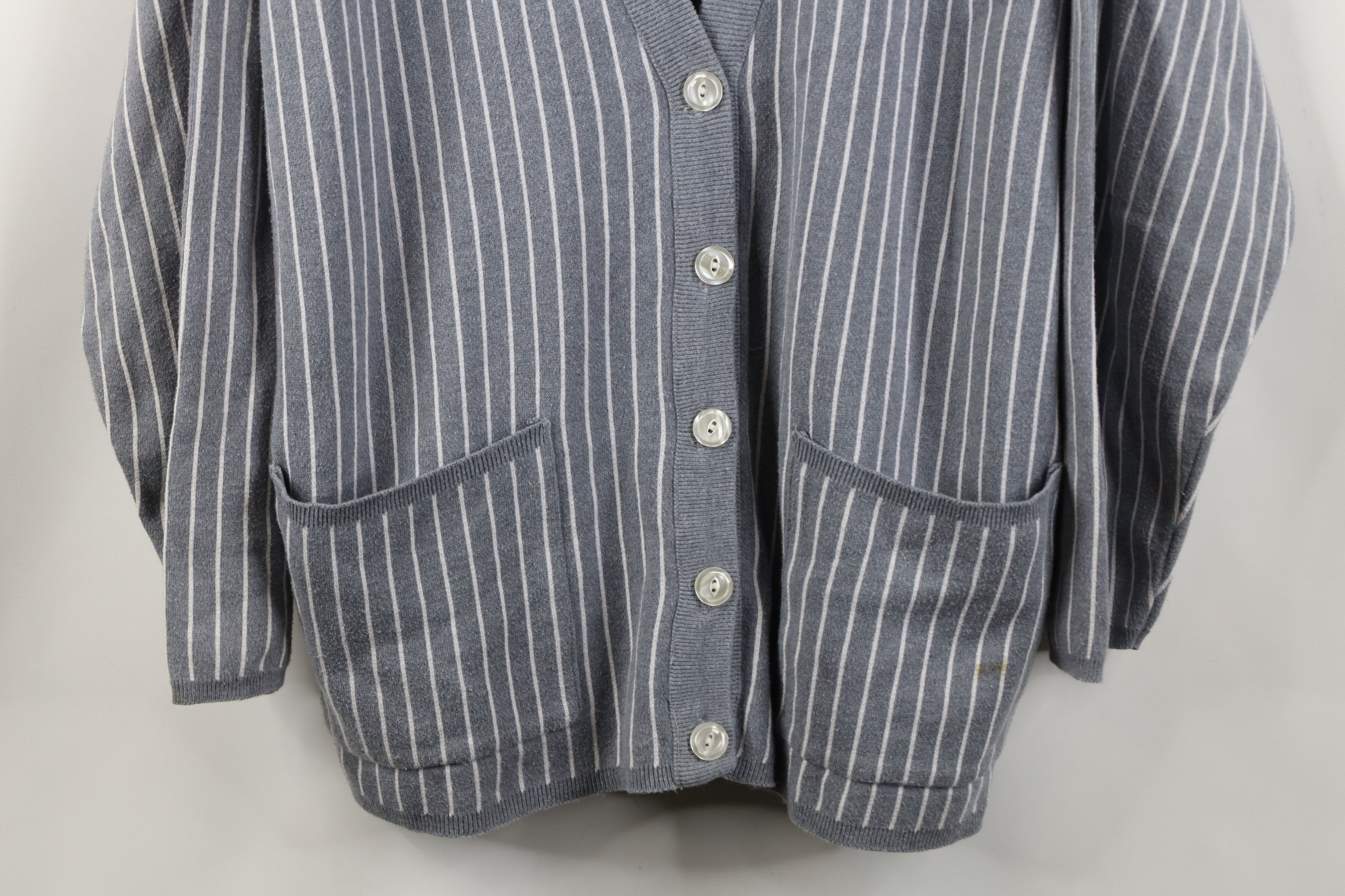 Vintage Vintage 90s Streetwear Baggy Knit Cardigan Sweater USA Size L / US 10 / IT 46 - 3 Thumbnail