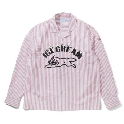 image of Billionaire Boys Club Icecream Stripe Shirt Jp Exclusive Pink, Men's (Size Small)