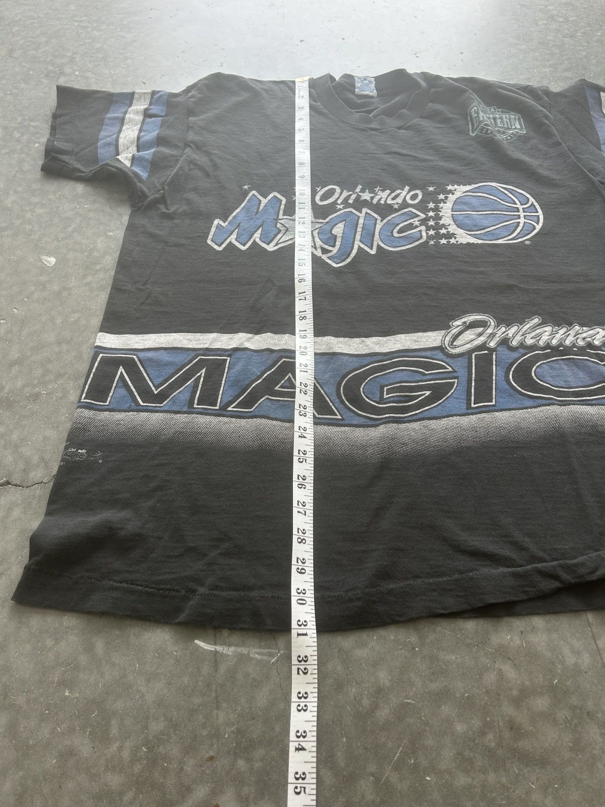 NBA × Salem Sportswear × Vintage Vintage 90s Orlando Magic AOP Graphic Tee Size US XL / EU 56 / 4 - 11 Thumbnail