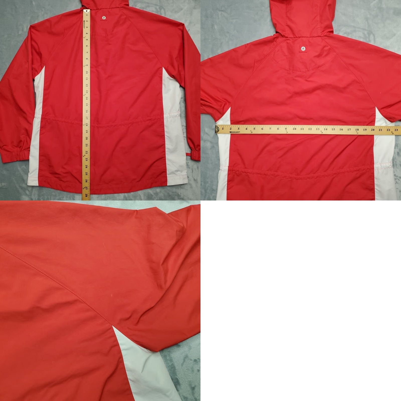 Nike VTG Nike Golf Jacket Womens L Red White Hooded Windbreaker Size L / US 10 / IT 46 - 9 Thumbnail