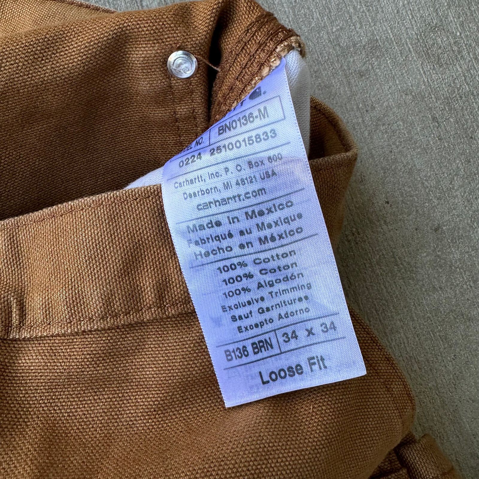 Carhartt × Vintage Carhartt brown double knee work wear carpenter pants Size US 34 / EU 50 - 4 Thumbnail