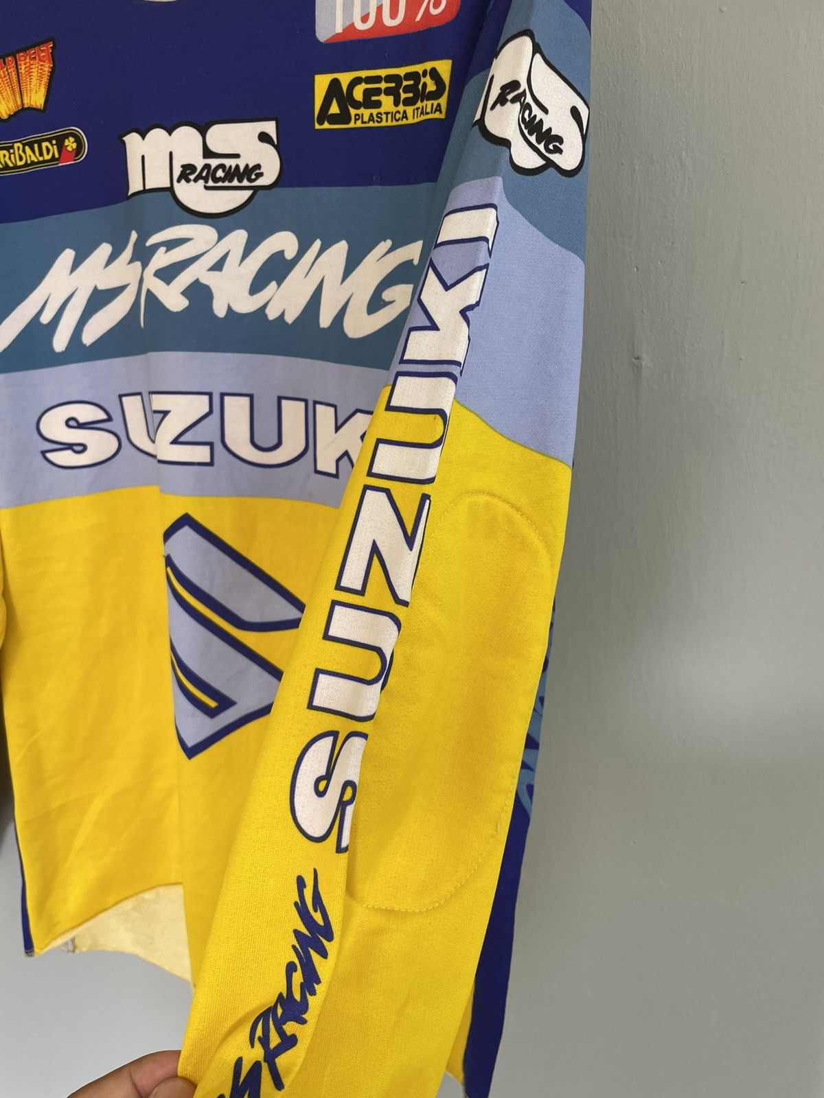 Vintage Vintage MS Racing Suzuki Motocross jersey Size US M / EU 48-50 / 2 - 4 Thumbnail