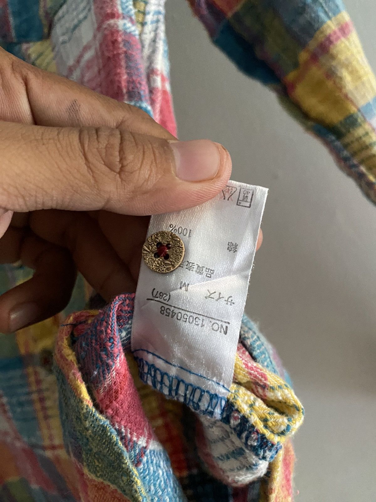 Japanese Brand × Sugar Cane × Vintage Japanese cube sugar plaid shirts Size US M / EU 48-50 / 2 - 7 Thumbnail