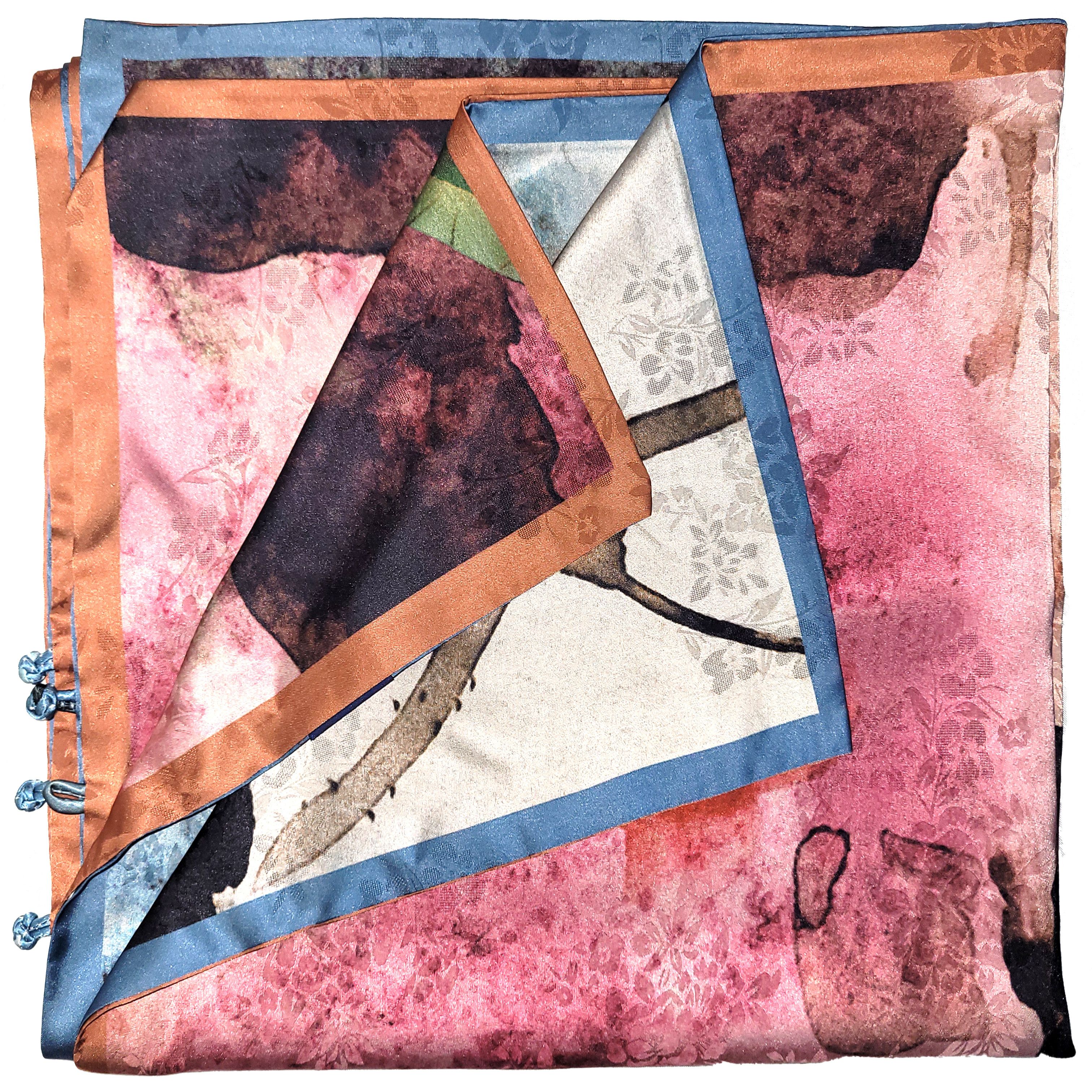Other NWT Double-Sided Double-Layer Long Silk Scarf 27"x70" PK5992 Size ONE SIZE - 8 Thumbnail