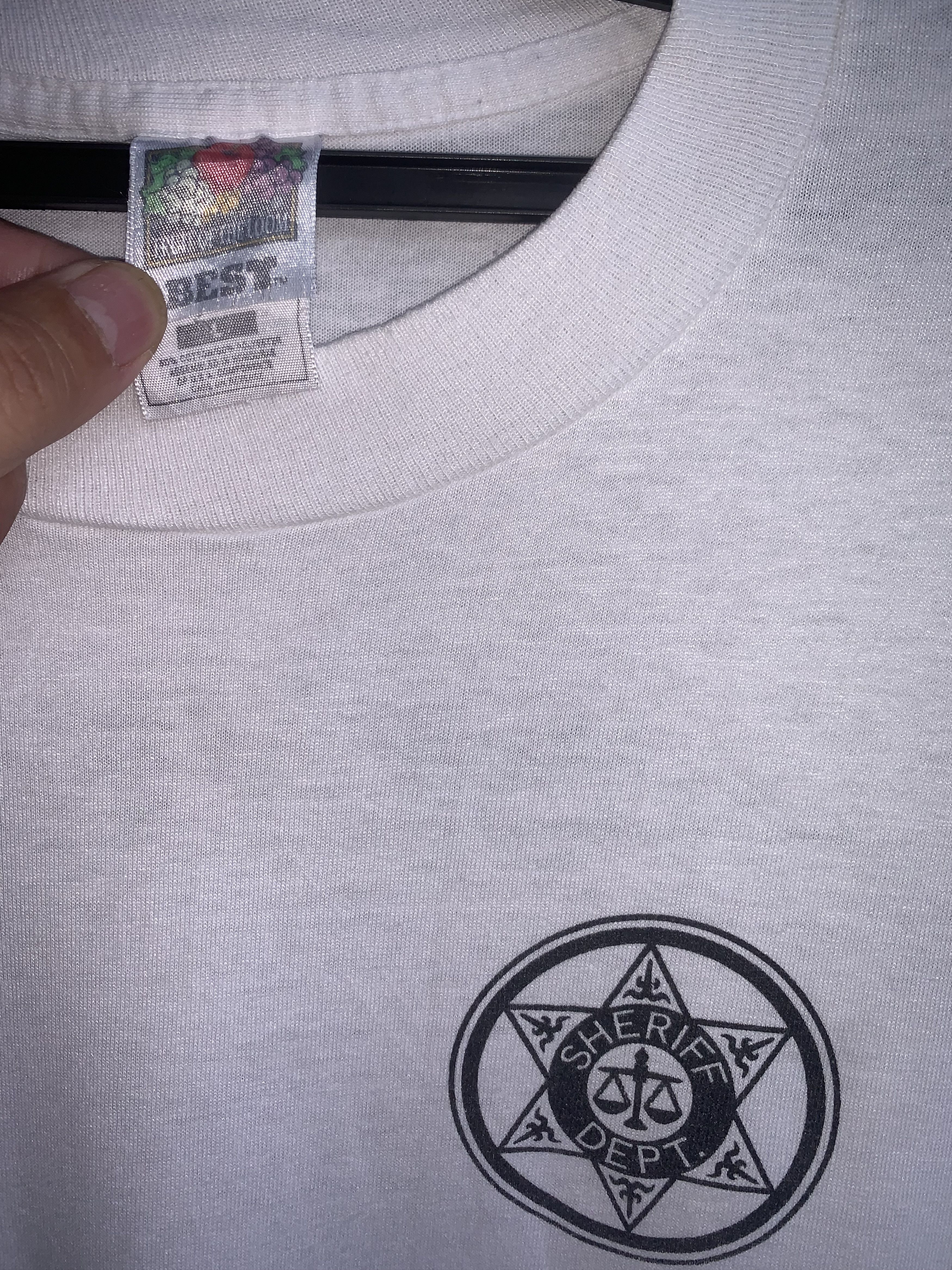 Fruit Of The Loom × Vintage Sheriff Dept Motor Vehicle Operator Vintage Shirt Size US L / EU 52-54 / 3 - 3 Thumbnail