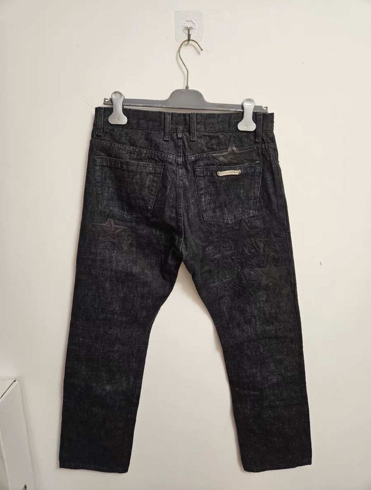 Chrome Hearts Chrome Hearts Star Leather Patch Jeans Size US 32 / EU 48 - 2 Thumbnail