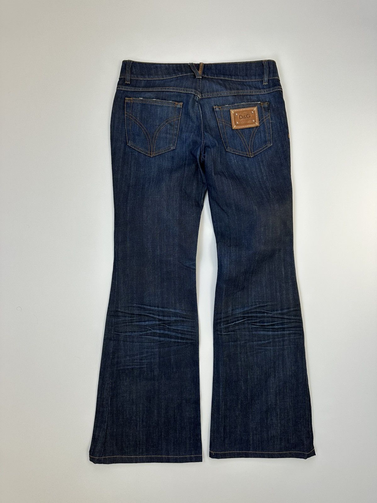 Dolce & Gabbana Flared Dolce&Gabbana Y2K Denim Jeans 26 Size Size 26" / US 2 / IT 38 - 2 Thumbnail