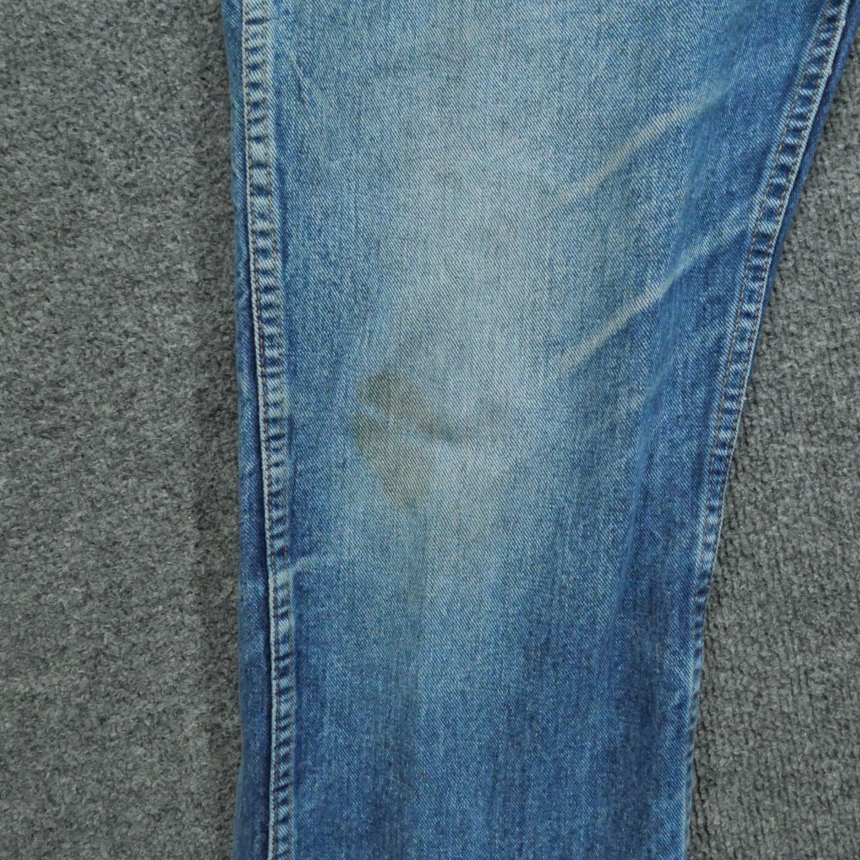 Vintage VINTAGE Saddle King Jeans Mens 38X30 Blue Pants Faded Whiskers Western Talon 80s Size US 36 / EU 52 - 4 Thumbnail