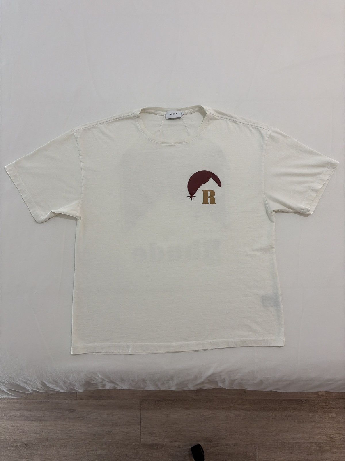 Rhude Rhude Red Gold Moonlight Tee Size US XL / EU 56 / 4 - 1 Thumbnail