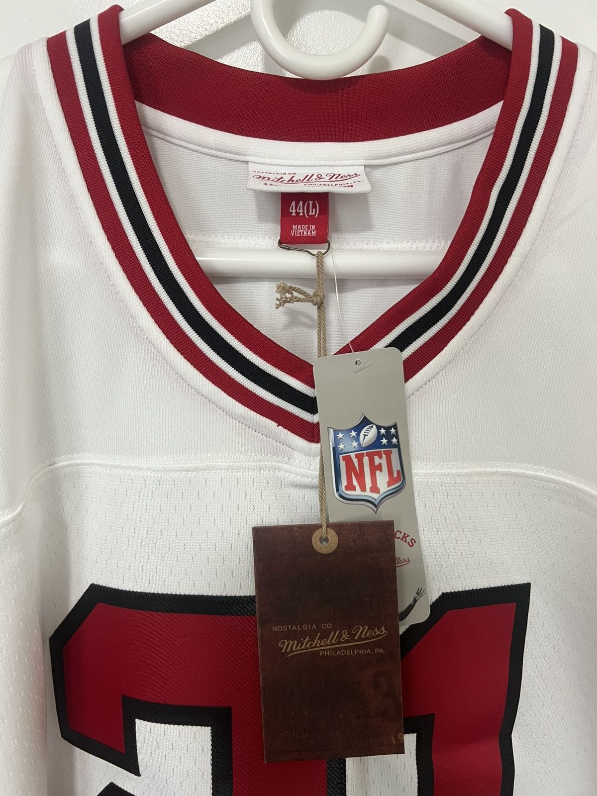 NFL Deion Sanders Atlanta Falcons 1989 White Replica Jersey Size US L / EU 52-54 / 3 - 5 Thumbnail