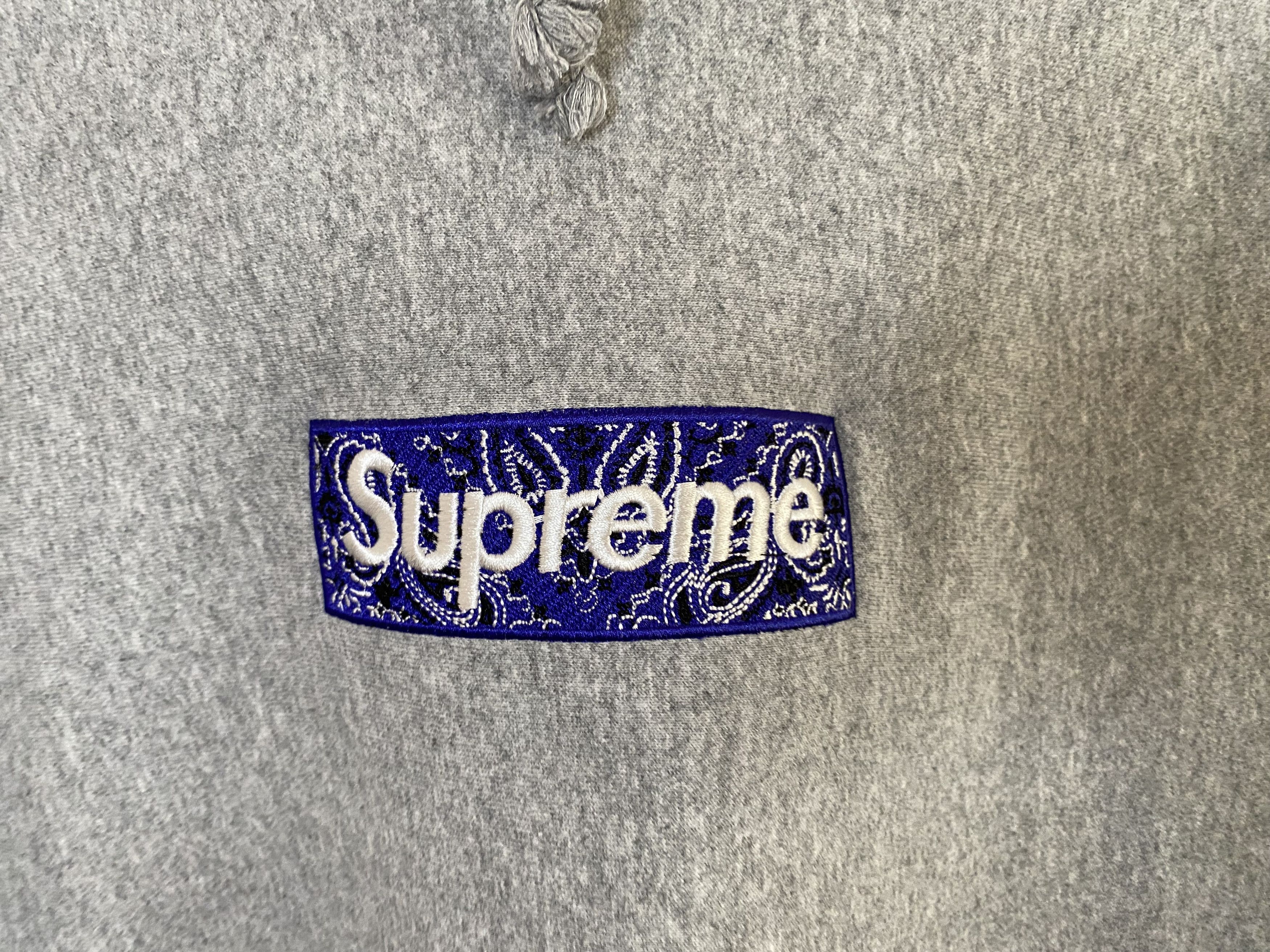 Supreme × Vintage AUTHENTIC SUPREME BANDANA BOX LOGO HOODED SWEATSHIRT FW19 Size US L / EU 52-54 / 3 - 3 Thumbnail