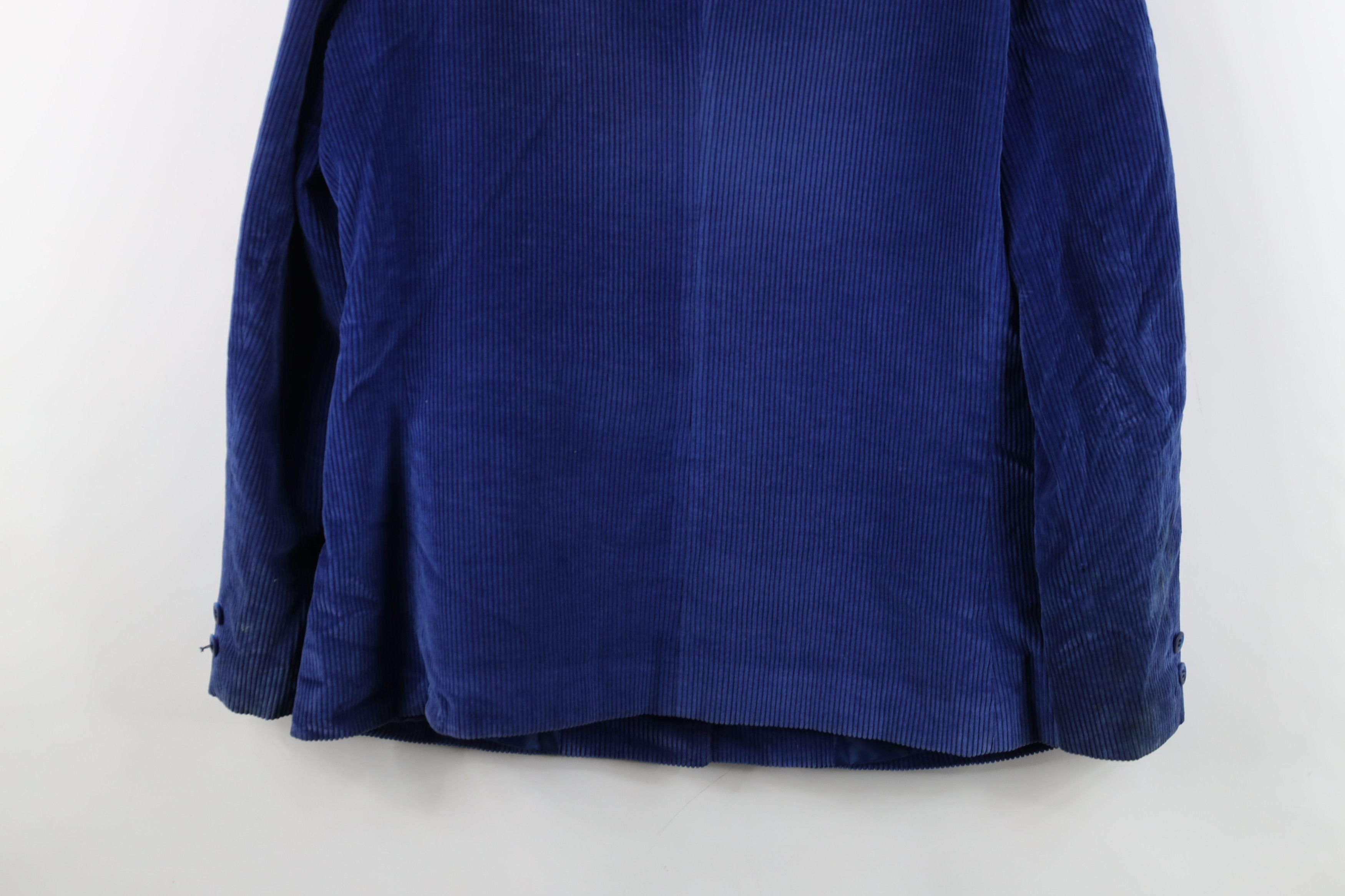 Vintage Vintage 70s Streetwear Corduroy Suit Blazer Jacket Blue Size XXL / US 16-18 / IT 52-54 - 14 Thumbnail