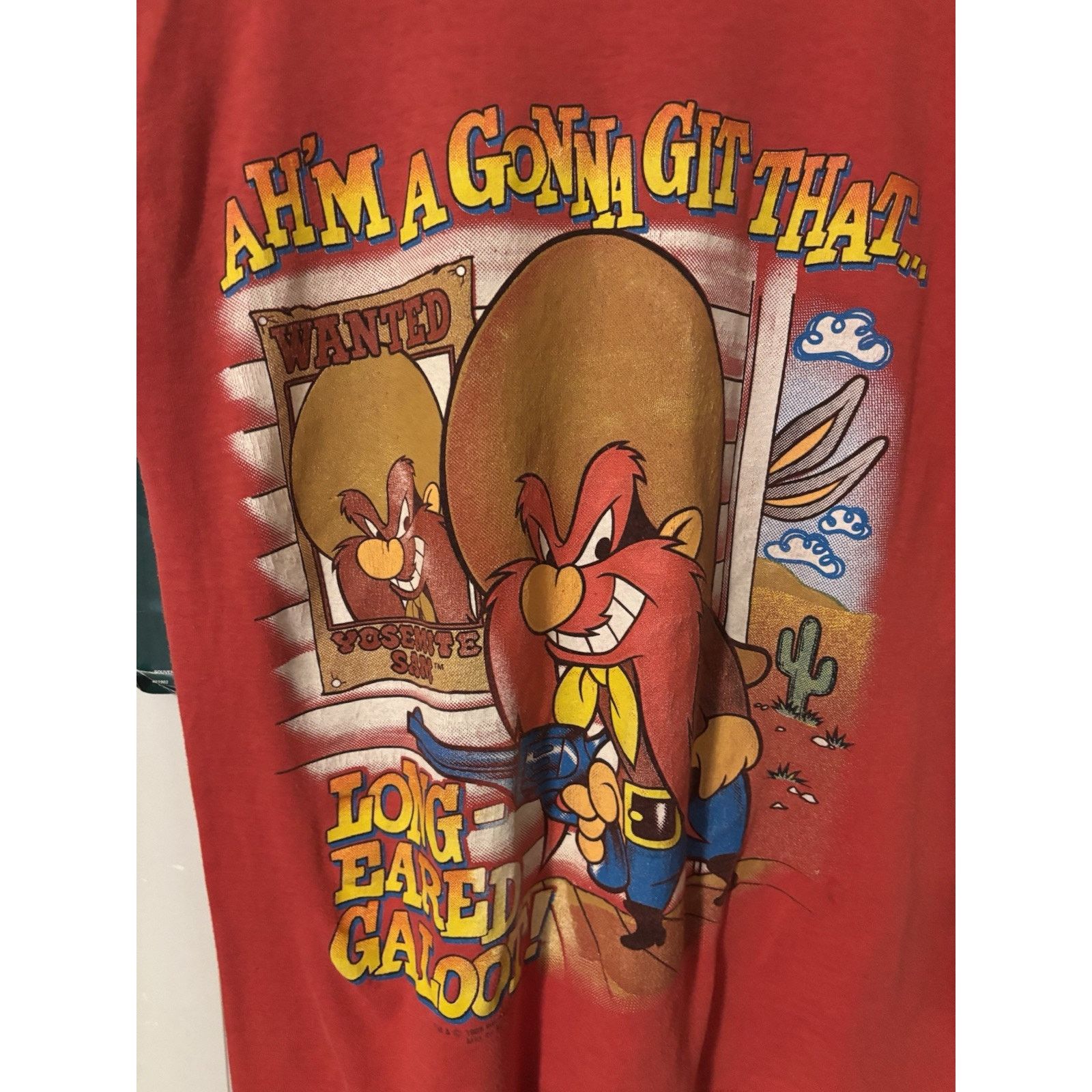 The Unbranded Brand 1989 Oneita t- featuring Yosemite Sam from Looney Tunes Size US M / EU 48-50 / 2 - 5 Thumbnail