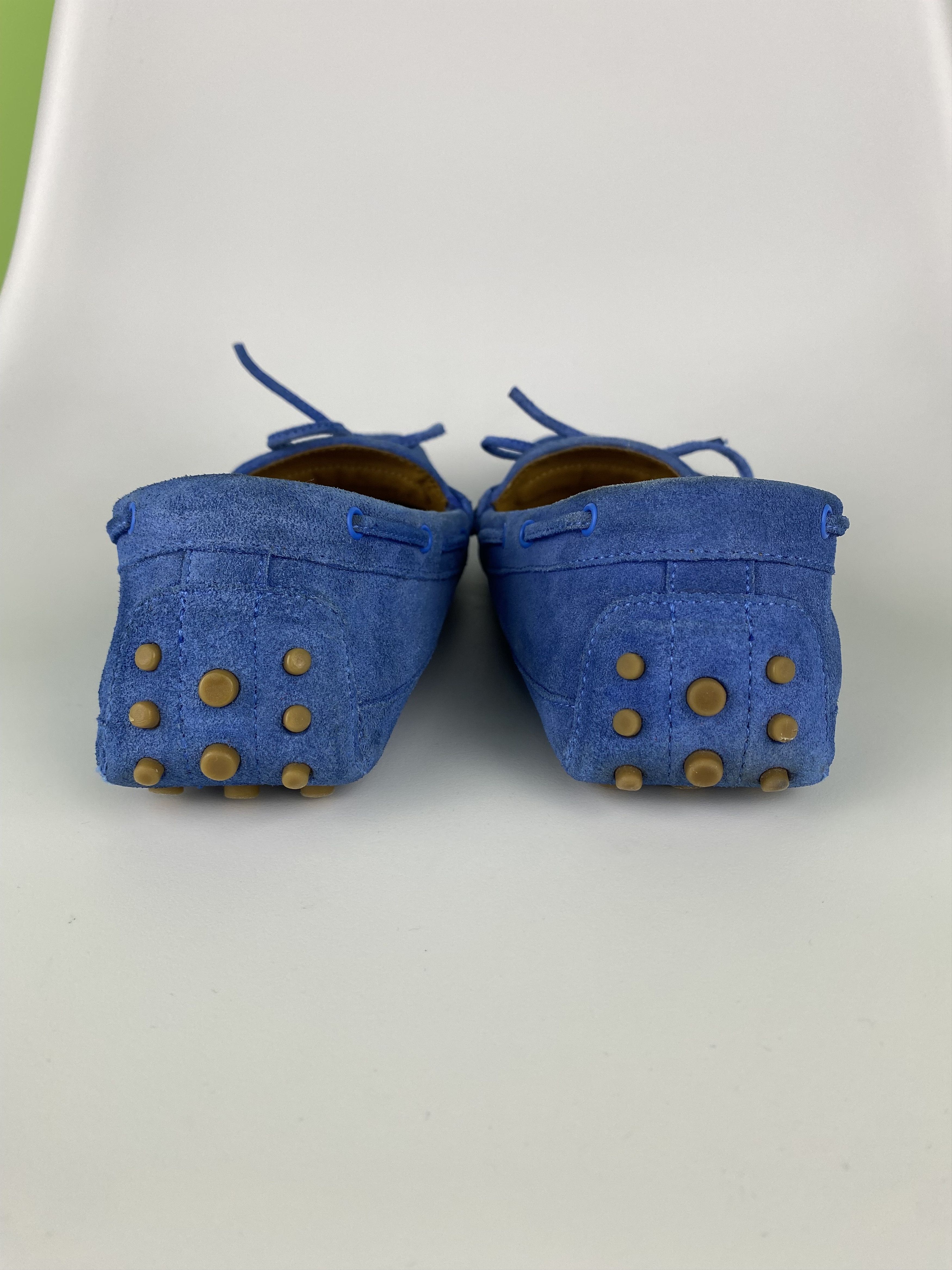Gucci GUCCI Blue Suede Bow Kid's Loafers Made in Italy size women Size US 8 / IT 38 - 11 Thumbnail