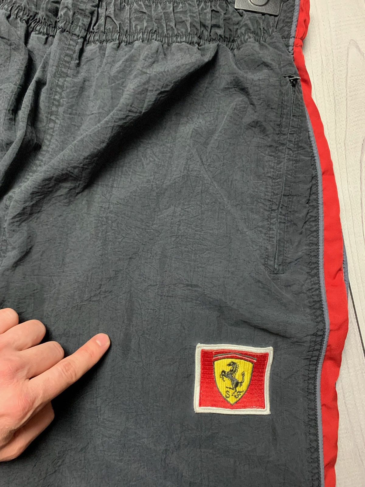 Ferrari × Vintage Ferrari pants joggers drill size XL vintage black Size US 36 / EU 52 - 6 Thumbnail