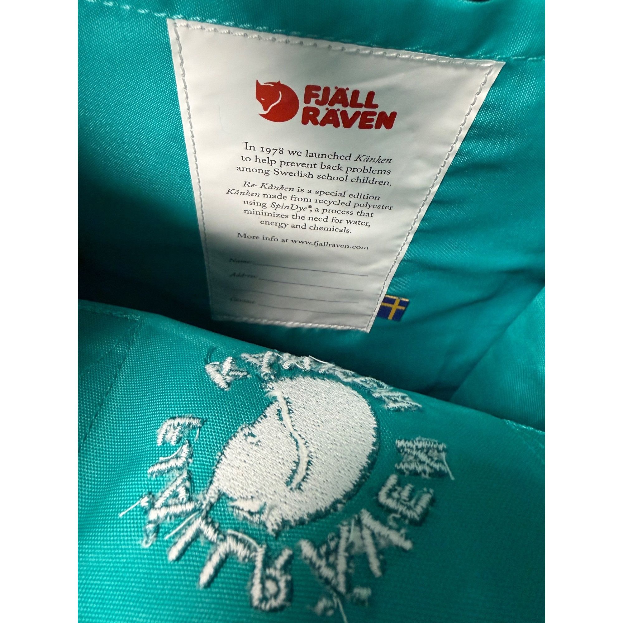 Fjallraven Fjällräven Kånken Classic Backpack Turquoise Water-Resistant Size ONE SIZE - 9 Thumbnail