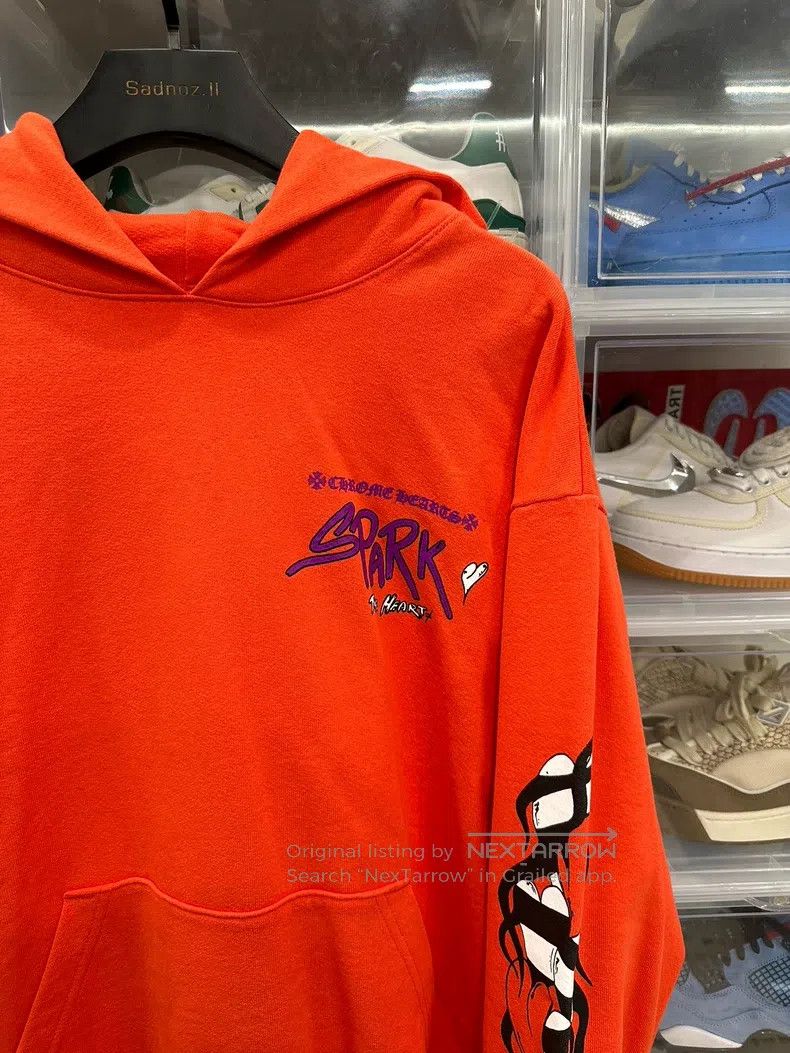 Chrome Hearts CHROME HEARTS Size XL Orange graffiti hoodie Size US XL / EU 56 / 4 - 2 Thumbnail